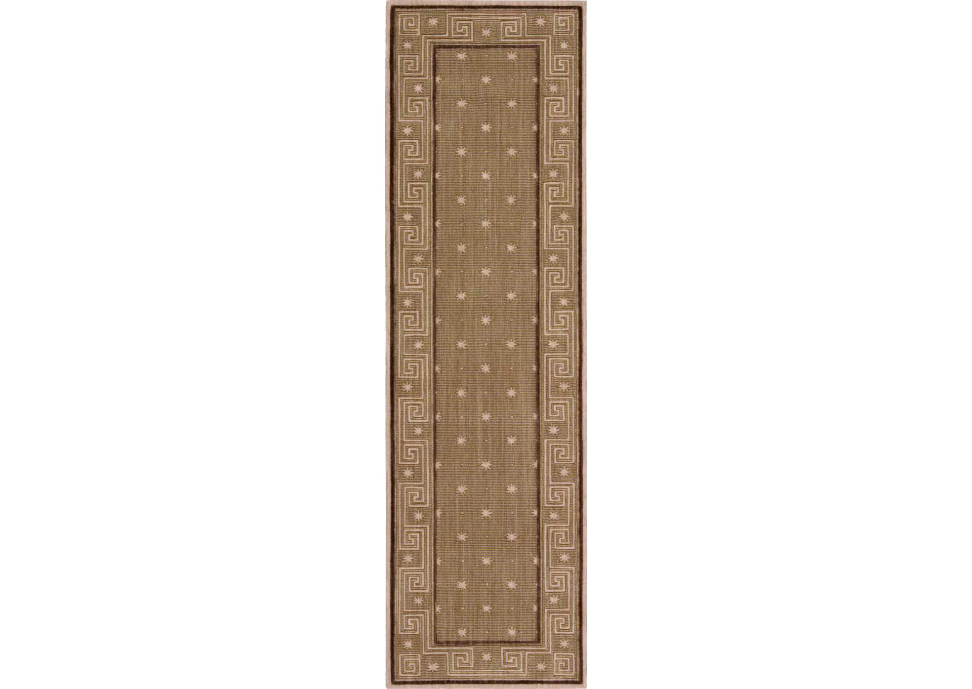 Nourison Cosmopolitan CS95 Brown 8' Runner Hallway Rug,Nourison