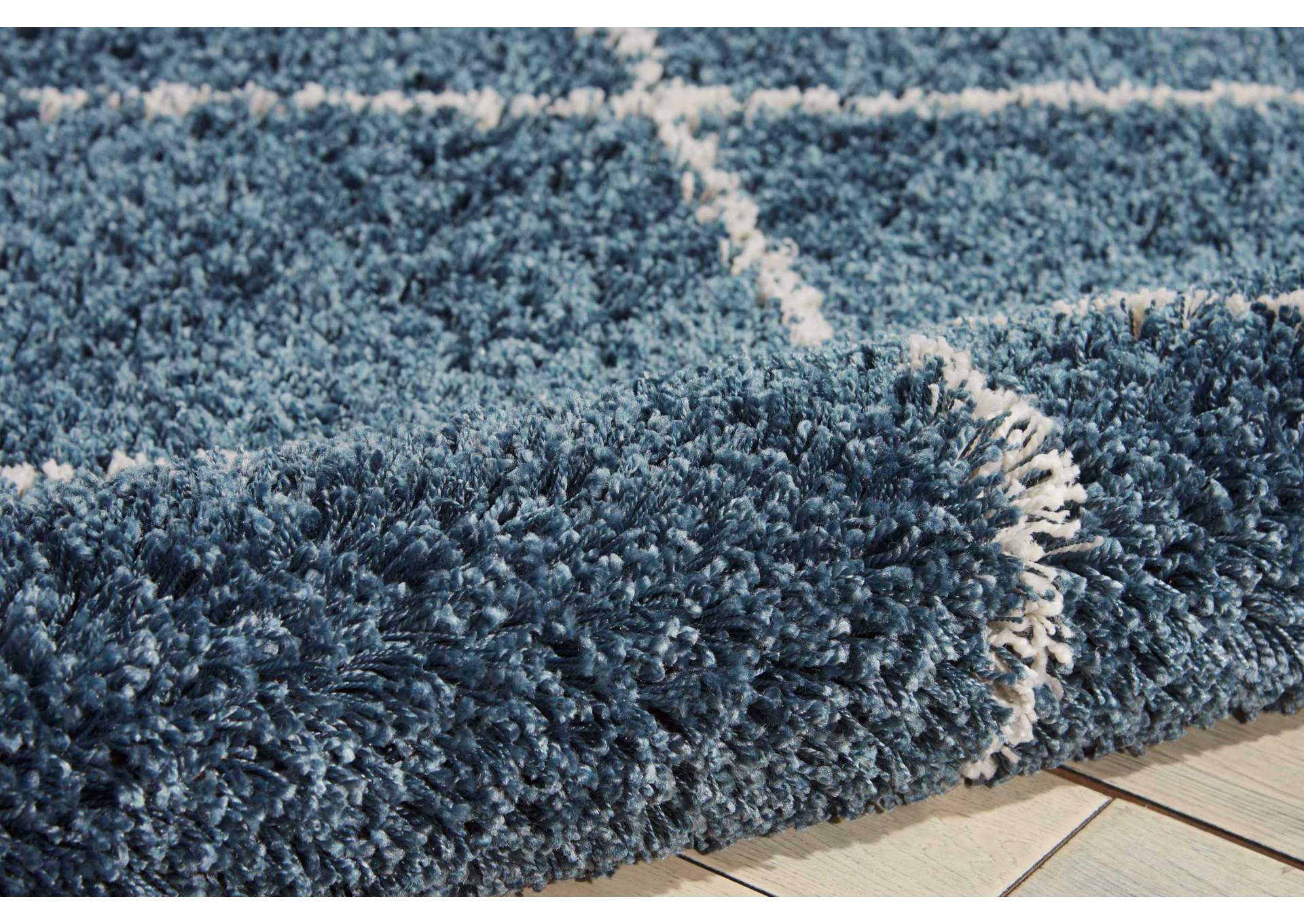 Nourison Brisbane BRI03 Blue 8'x10' Rug,Nourison