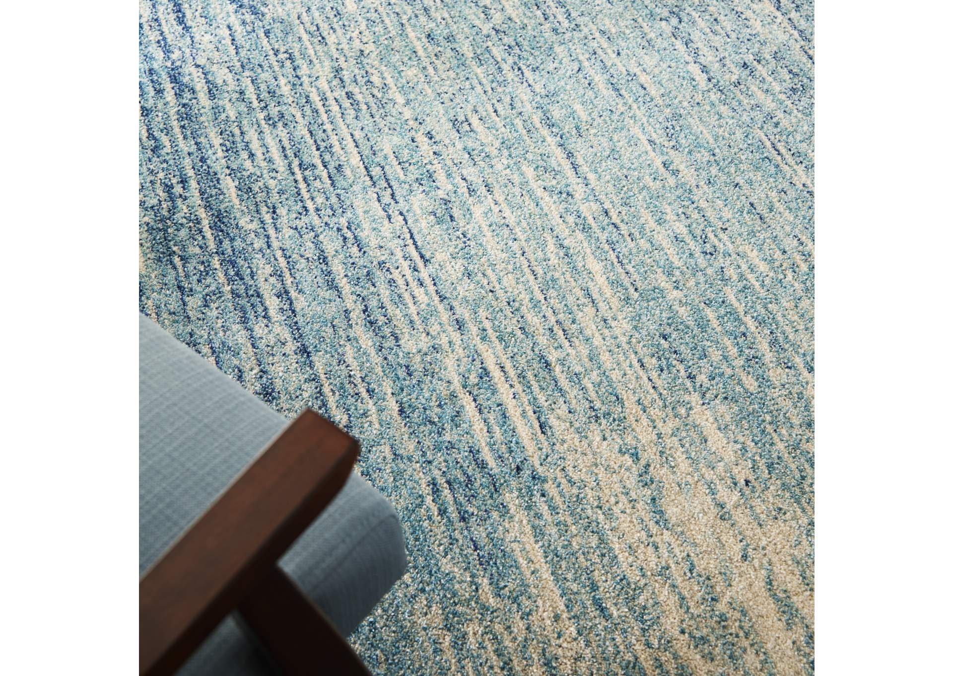 Nourison Passion 5' x 7' Navy Light Blue Area Rug,Nourison