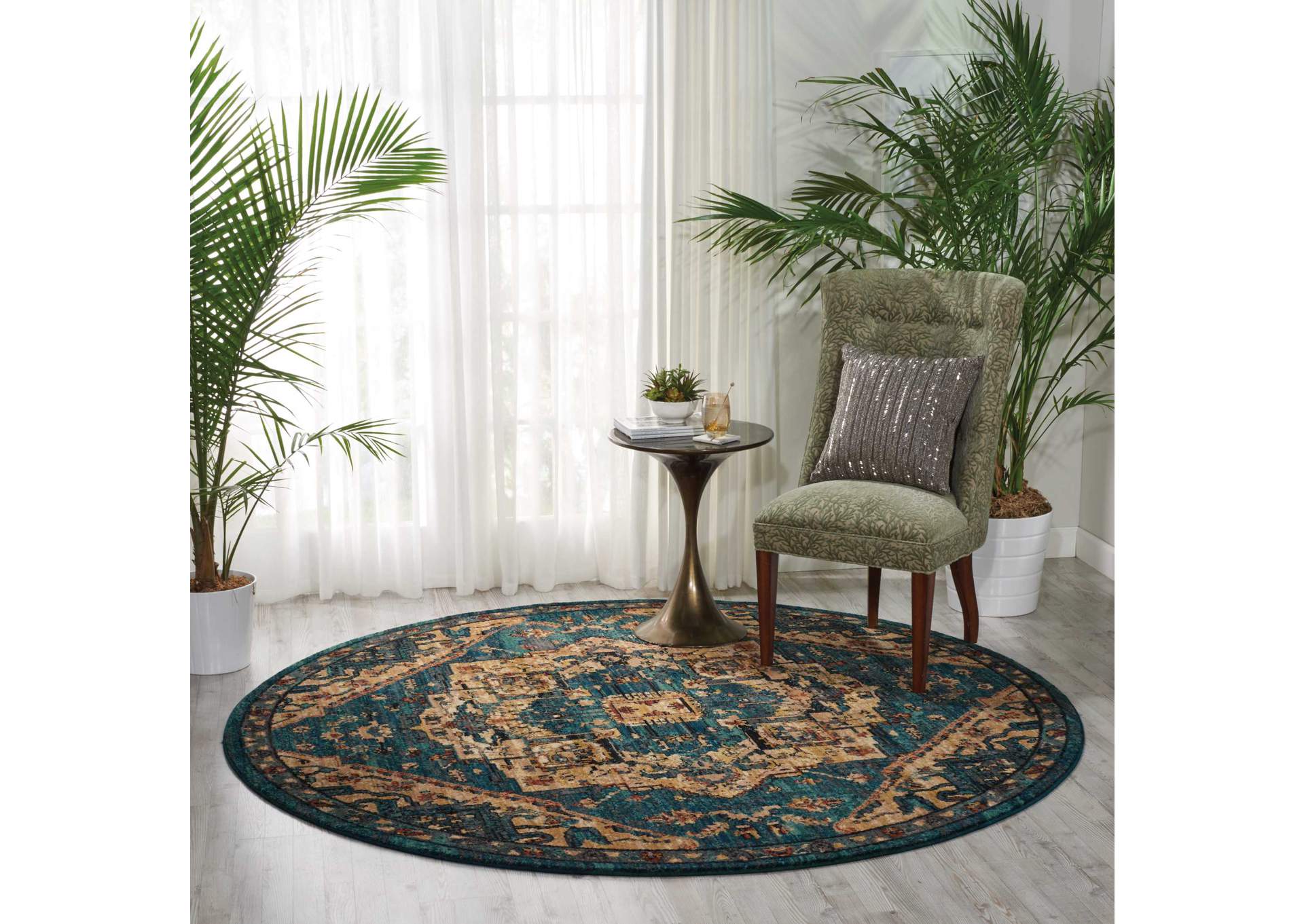 Nourison 2020 NR206 5' Round Area Rug,Nourison