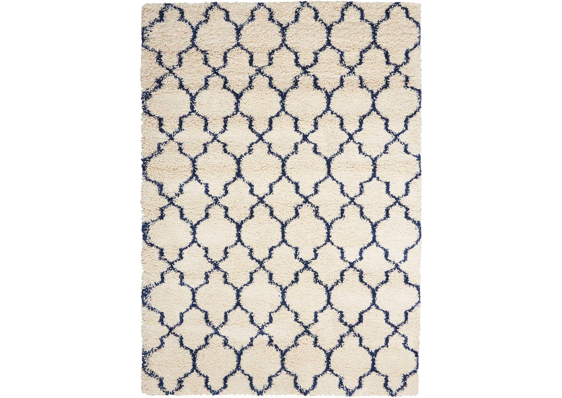 Nourison Amore AMOR2 Blue and Ivory 3'x5' Area Rug,Nourison