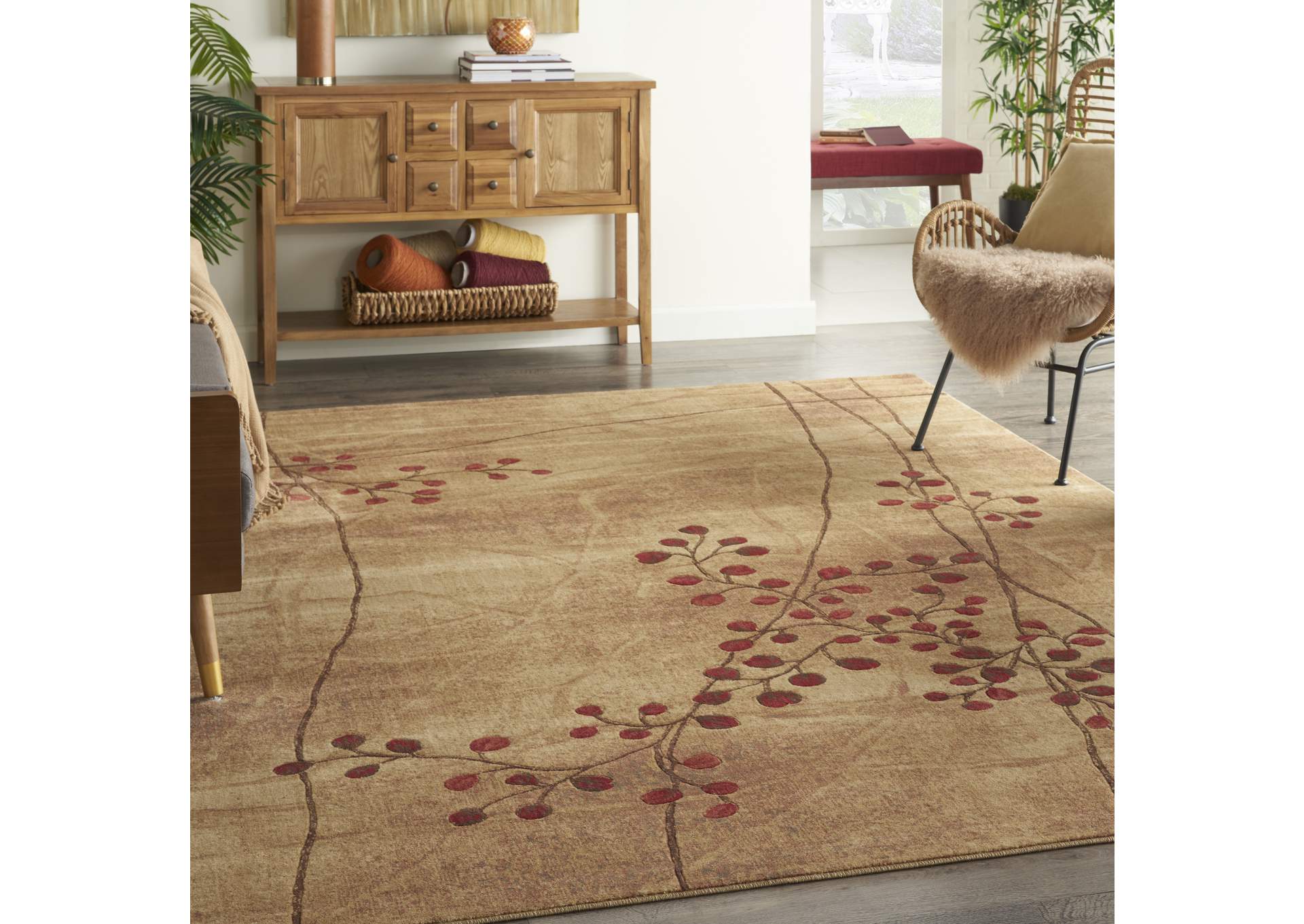 Nourison Somerset ST74 Brown 7'x10' Area Rug,Nourison