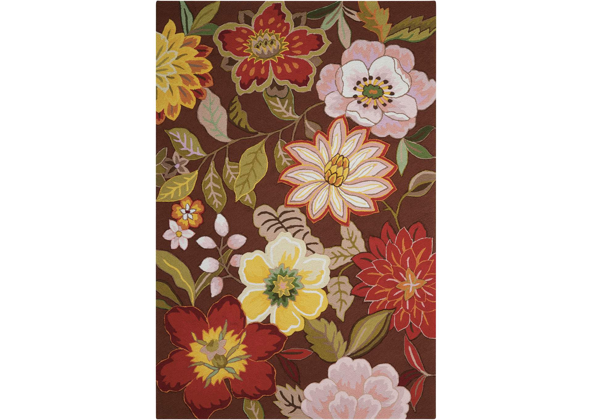 Nourison Fantasy FA18 Brown 5'x8' Area Rug,Nourison