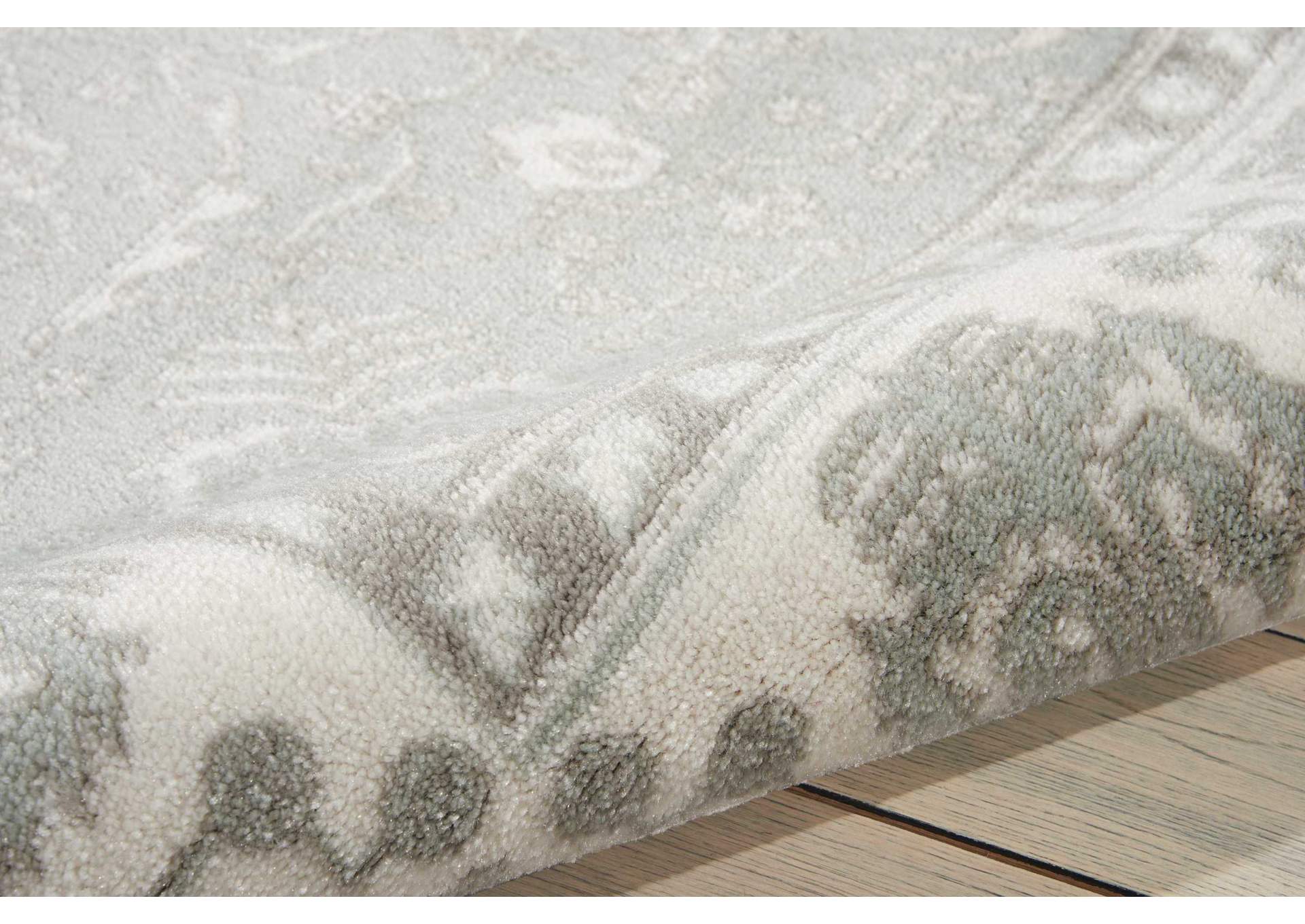 Nourison Euphoria EUP08 Silver 4'x6' Area Rug,Nourison