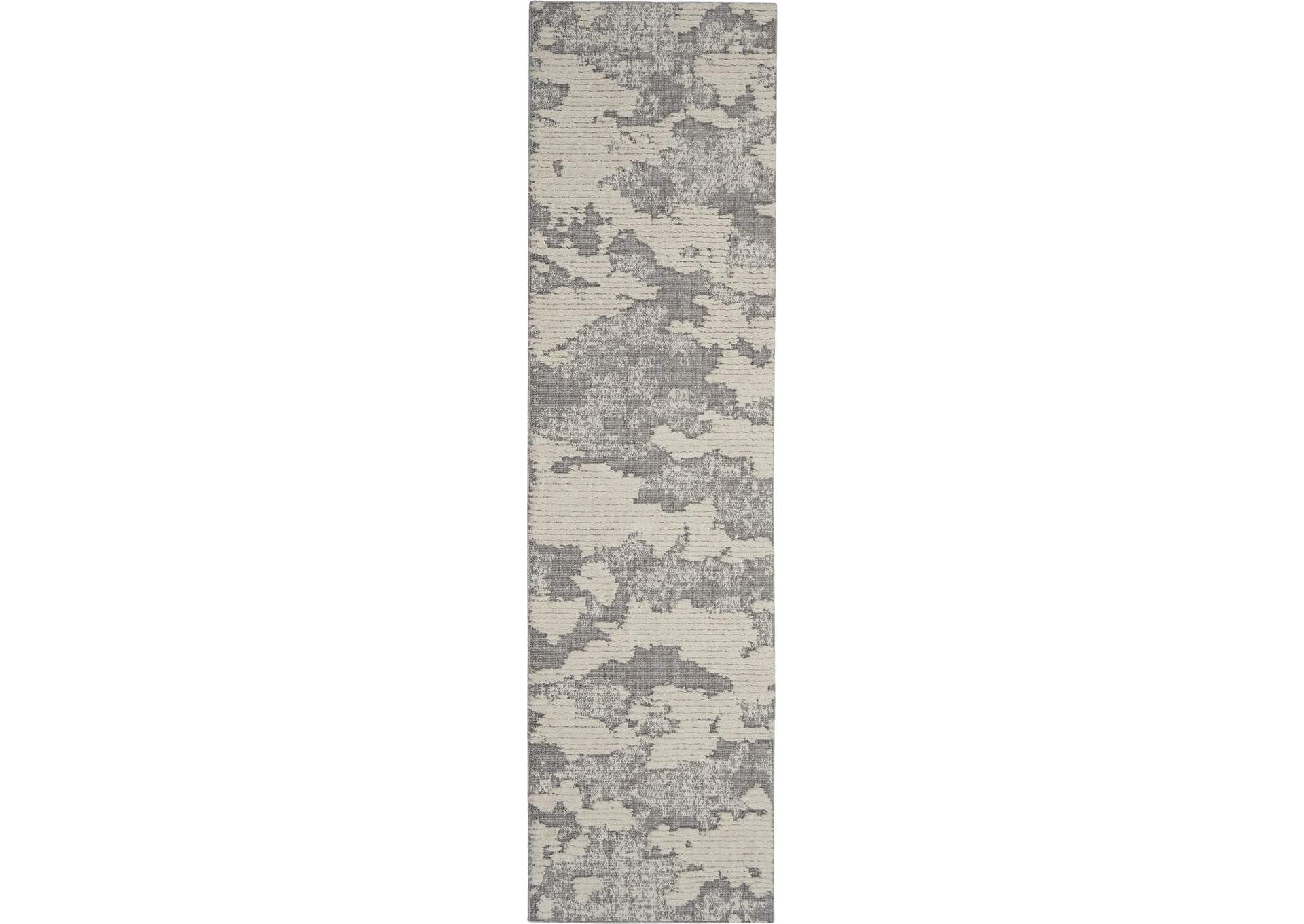 Nourison Zermatt 8' Runner Ivory Neutral Area Rug,Nourison