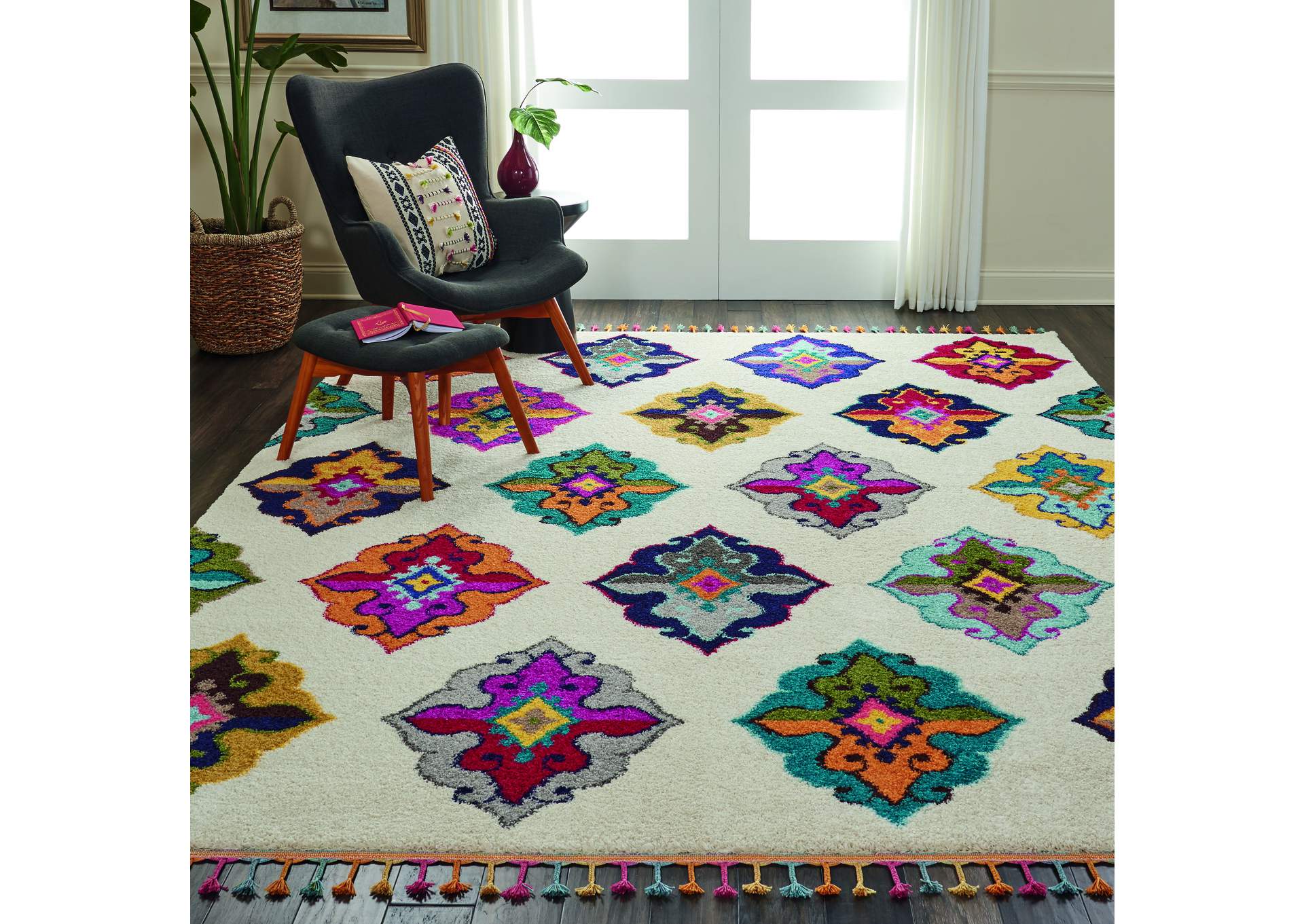 Nourison Nomad NMD06 Multicolor 9'x12' Oversized Rug,Nourison