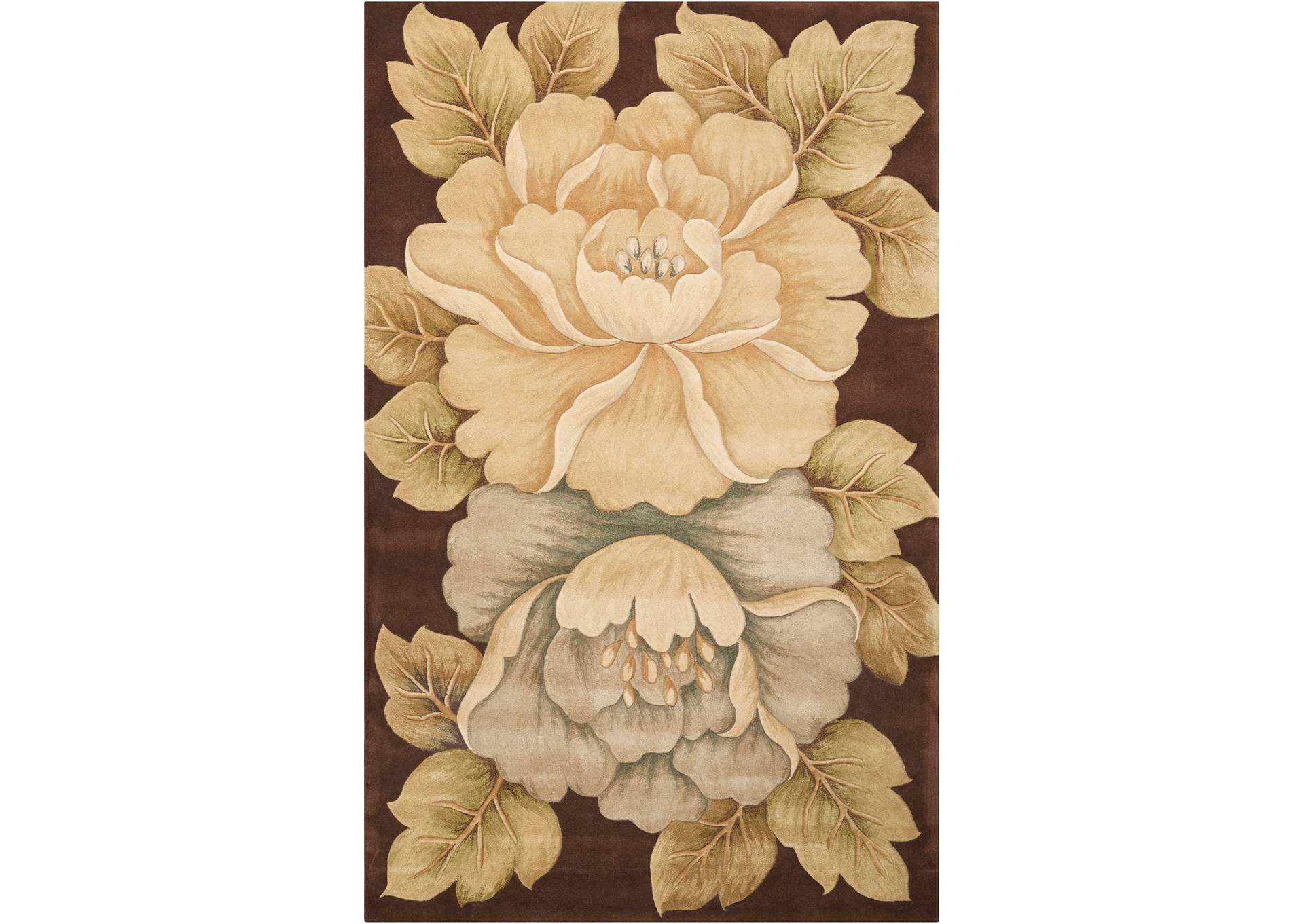 Nourison Tropics TS09 Brown 8'x10' Rug,Nourison