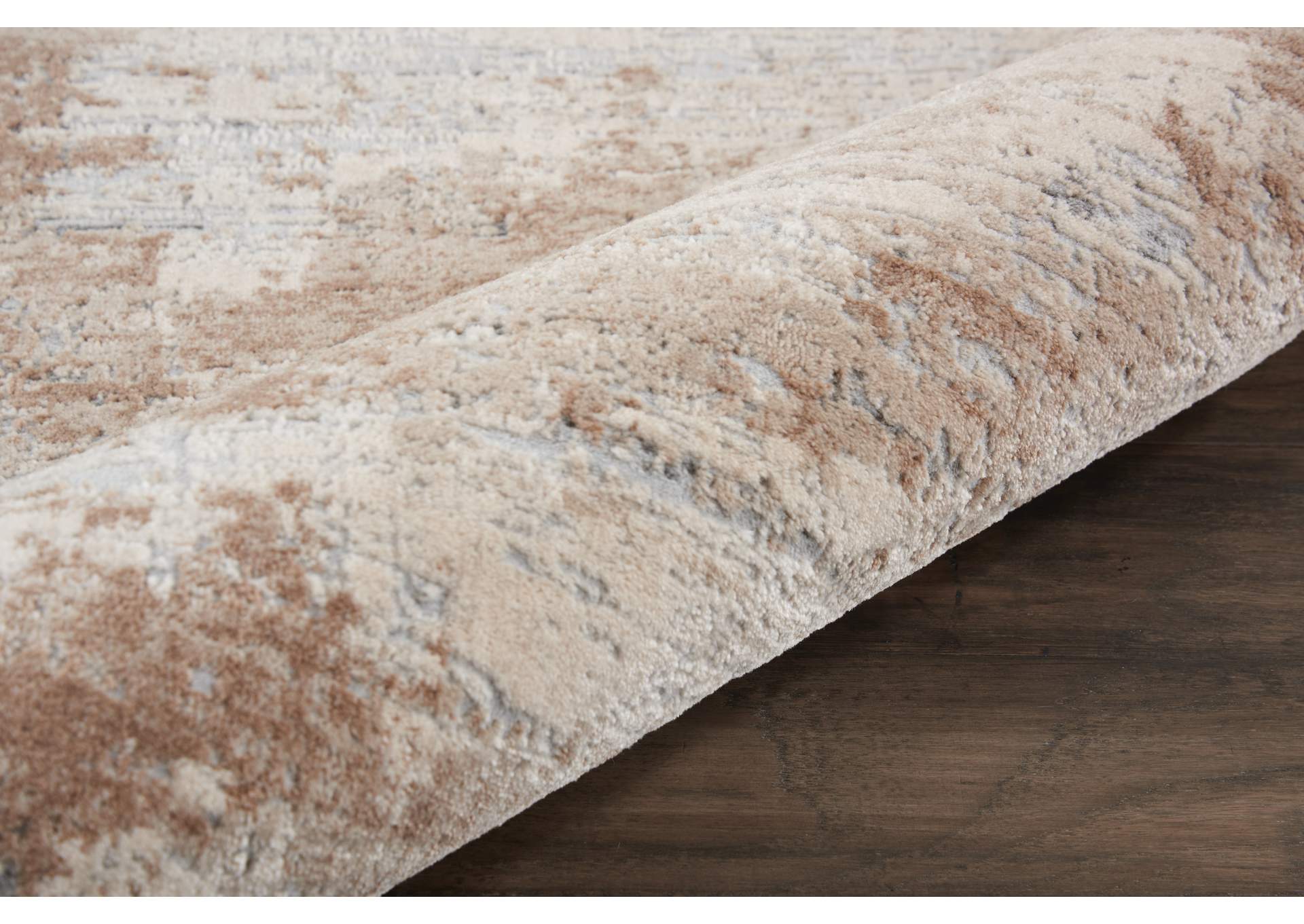 Nourison Rustic Textures RUS03 Beige 8' Runner Hallway Rug,Nourison