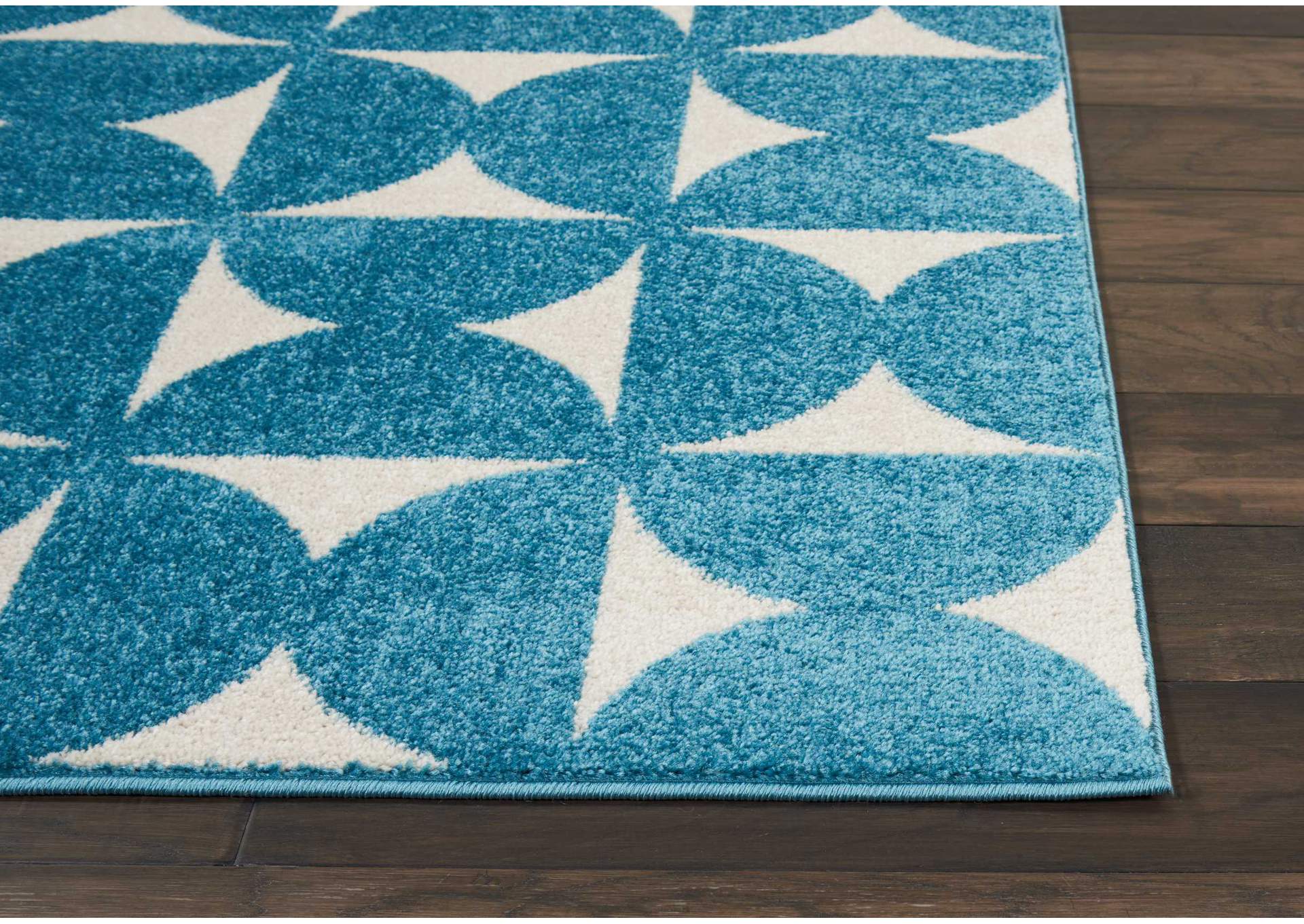 Nourison Harper DS301 Blue 8'x10' Large Rug,Nourison