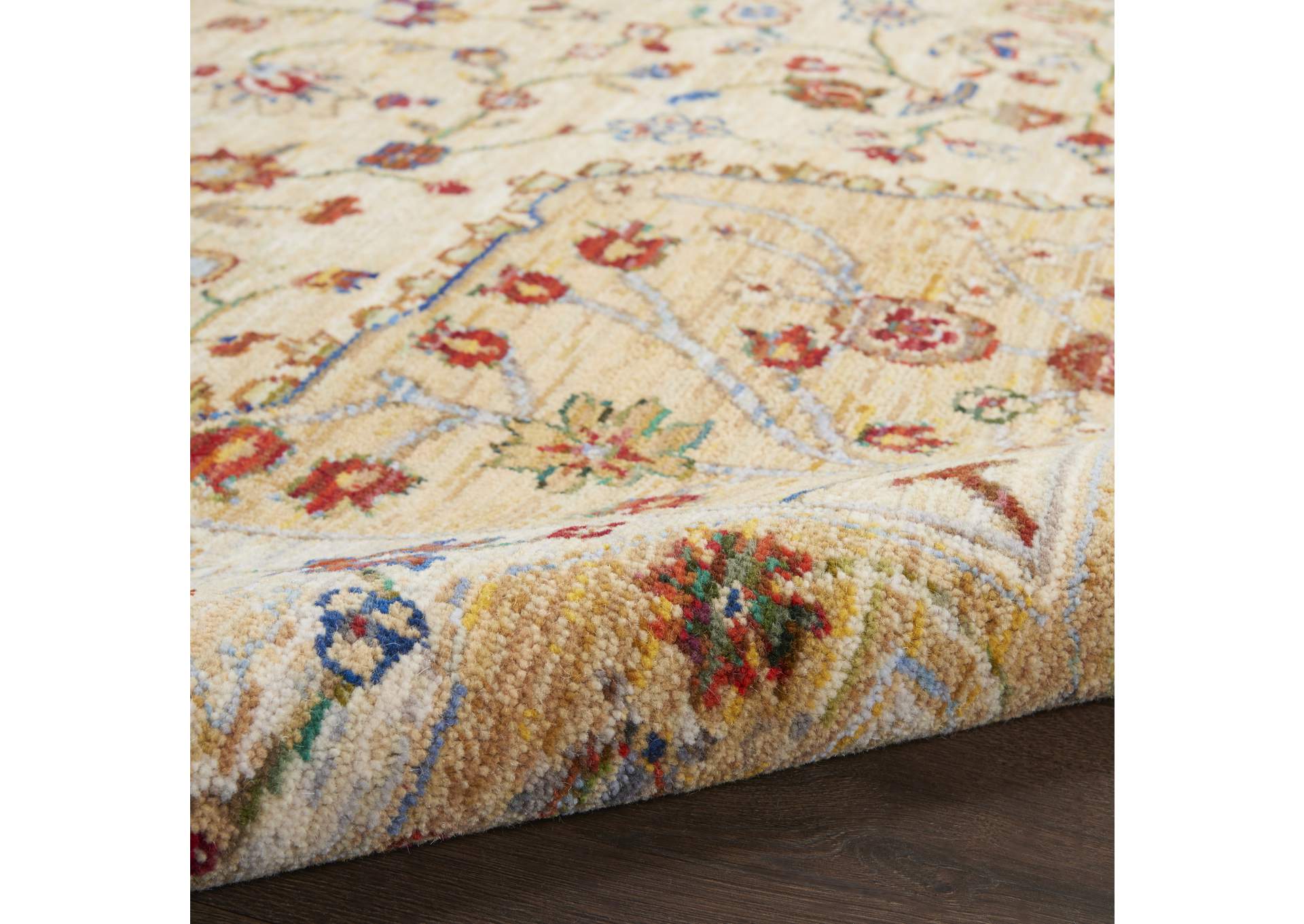 Nourison Majestic 8'x10' Light Orange Multicolor Persian Area Rug,Nourison