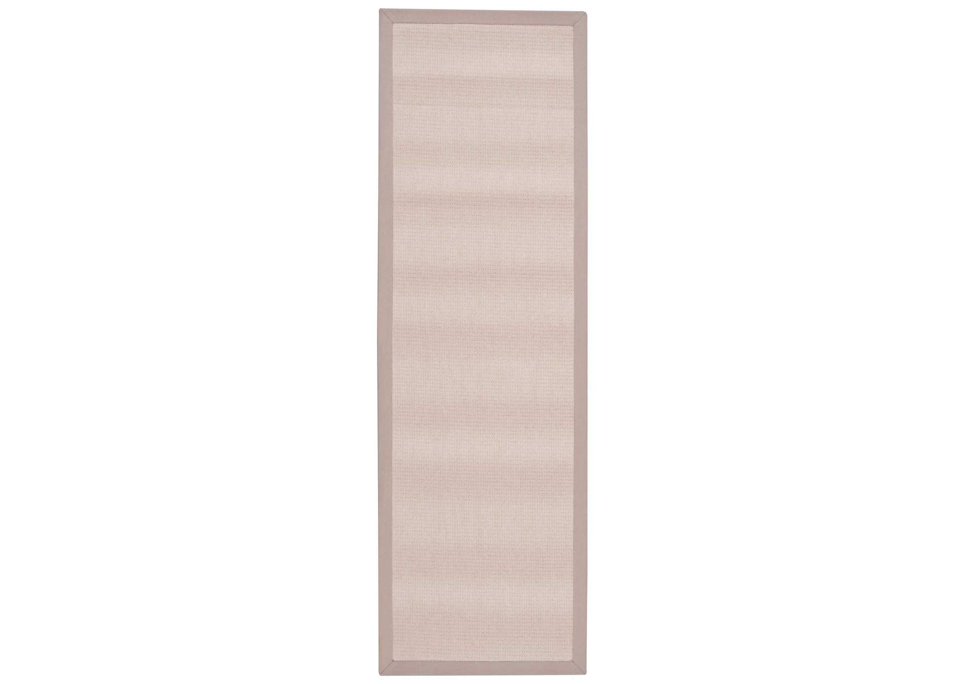 Nourison Sisal Soft SSF01 Beige 8' Runner Hallway Rug,Nourison