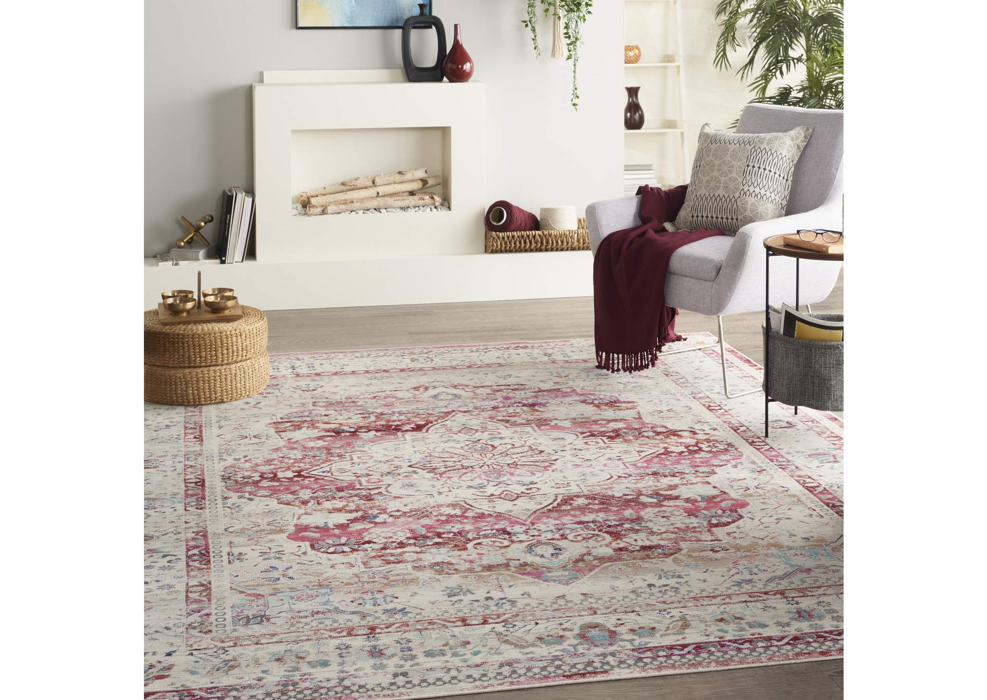 Nourison Vintage Kashan 9' x 12' Area Rug,Nourison