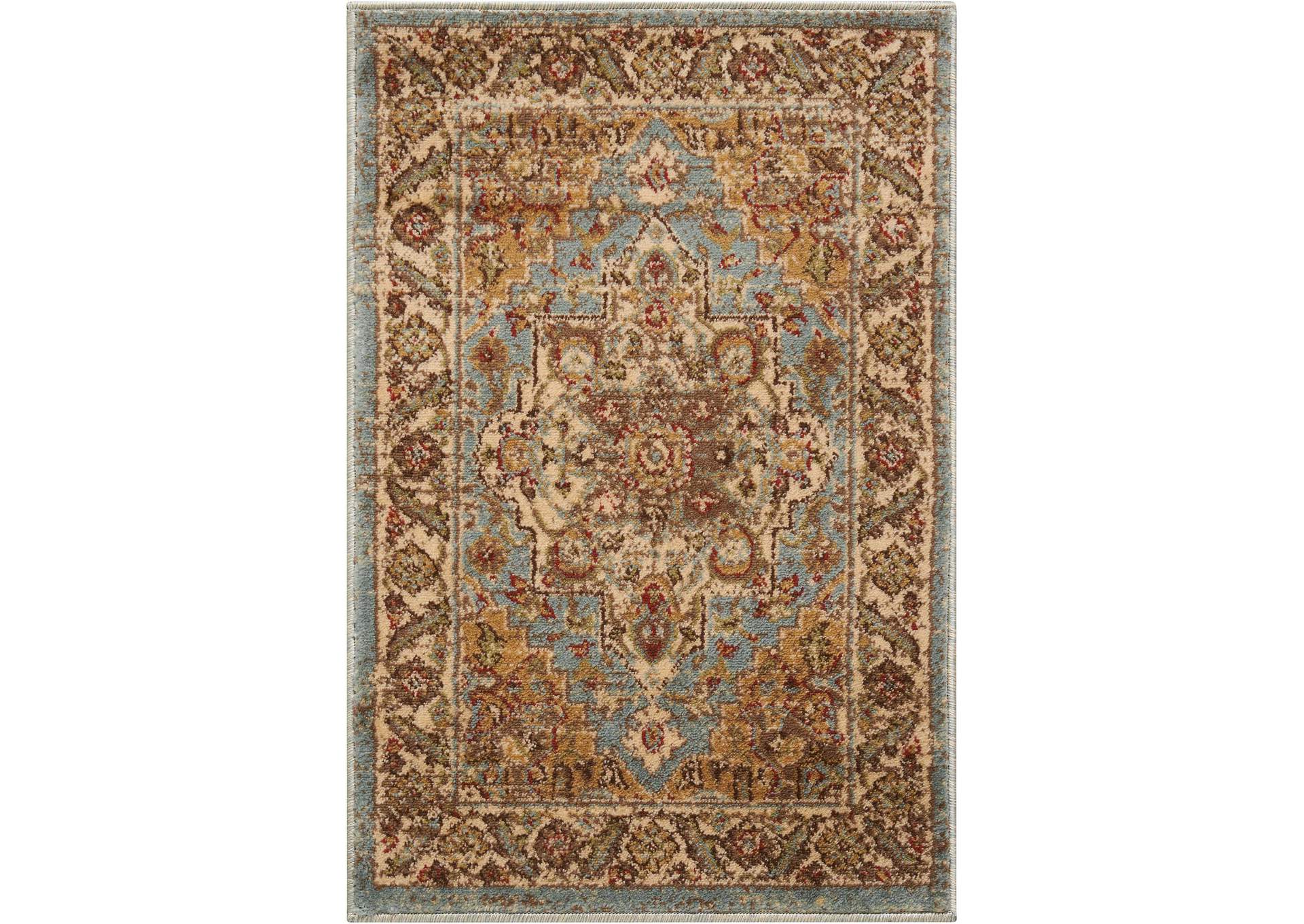 Nourison Delano 2'x3' Blue Area Rug,Nourison