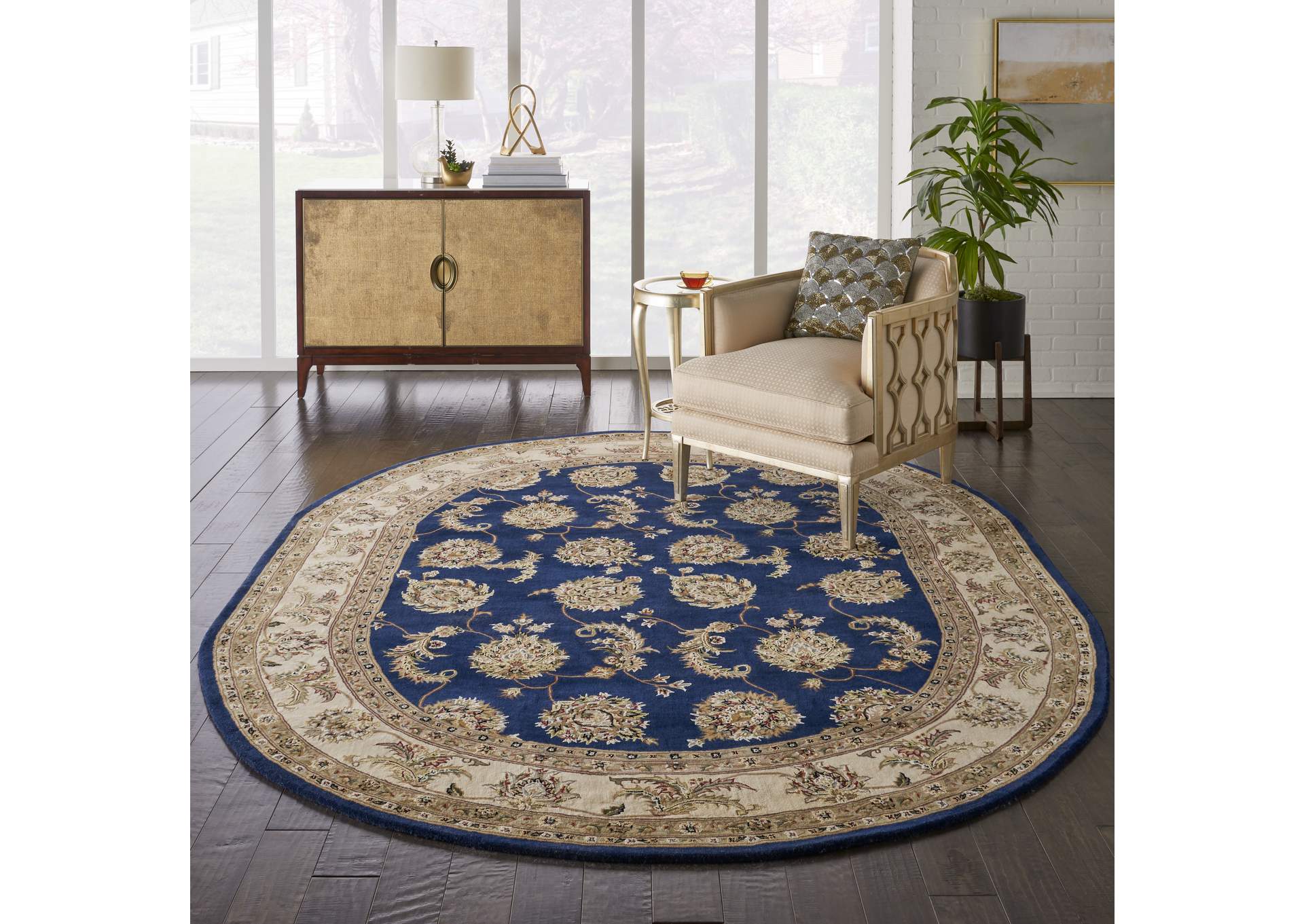 Nourison 2000 8' x 10' Navy Area Rug,Nourison