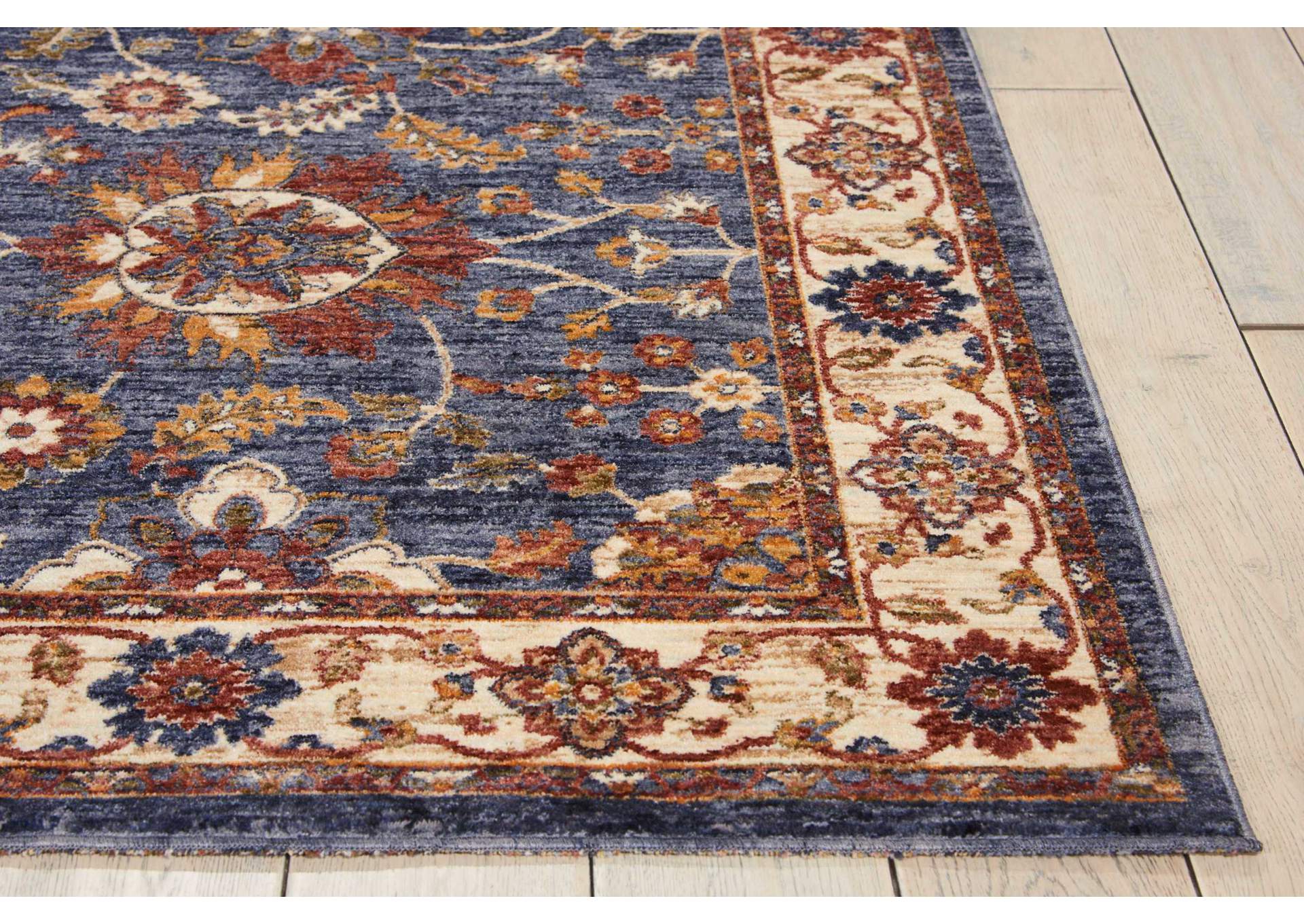 Nourison Lagos LAG04 Blue Multicolor 5'x8' Area Rug,Nourison