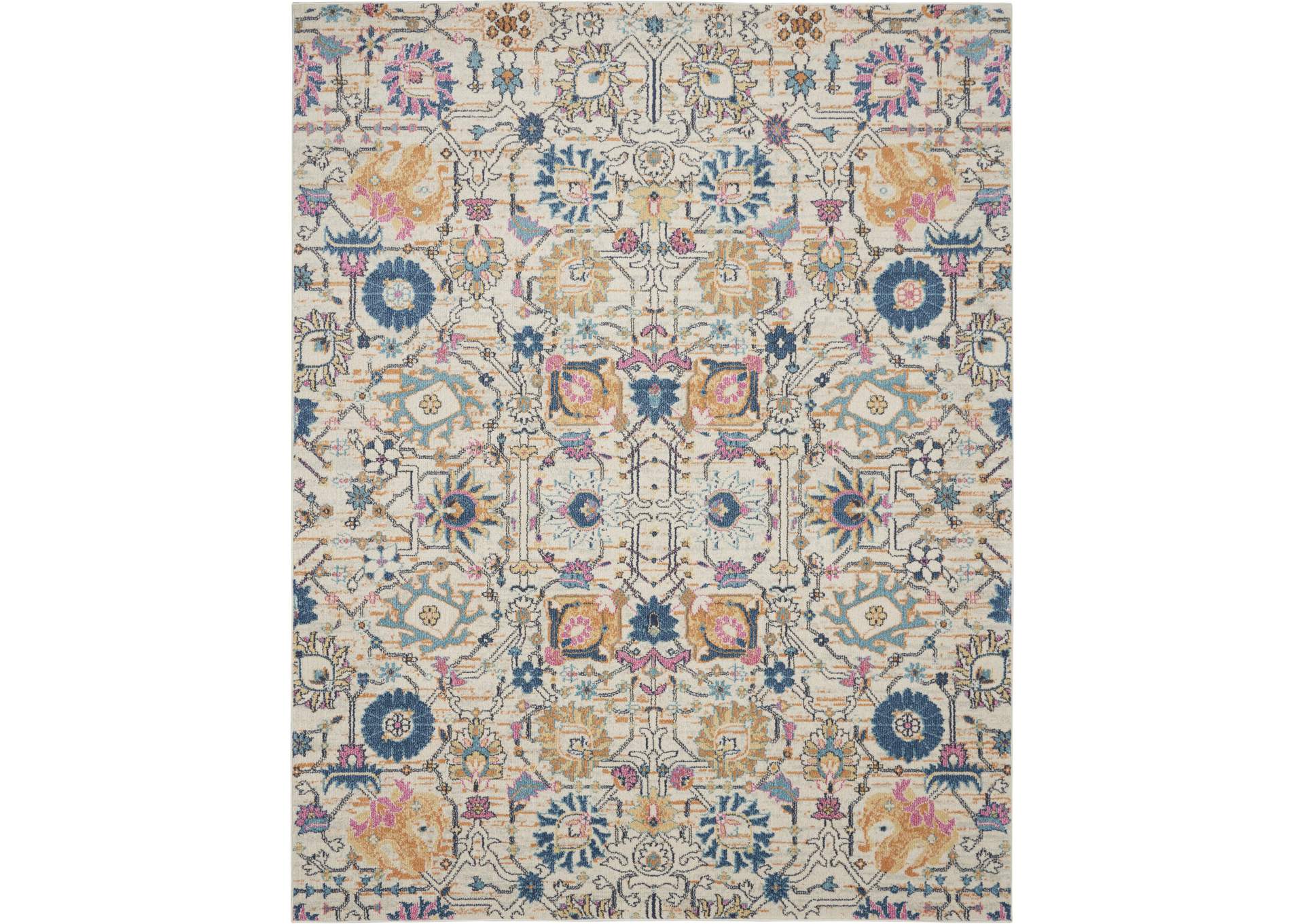 Nourison Passion 7' x 10' Ivory Multicolor Area Rug,Nourison