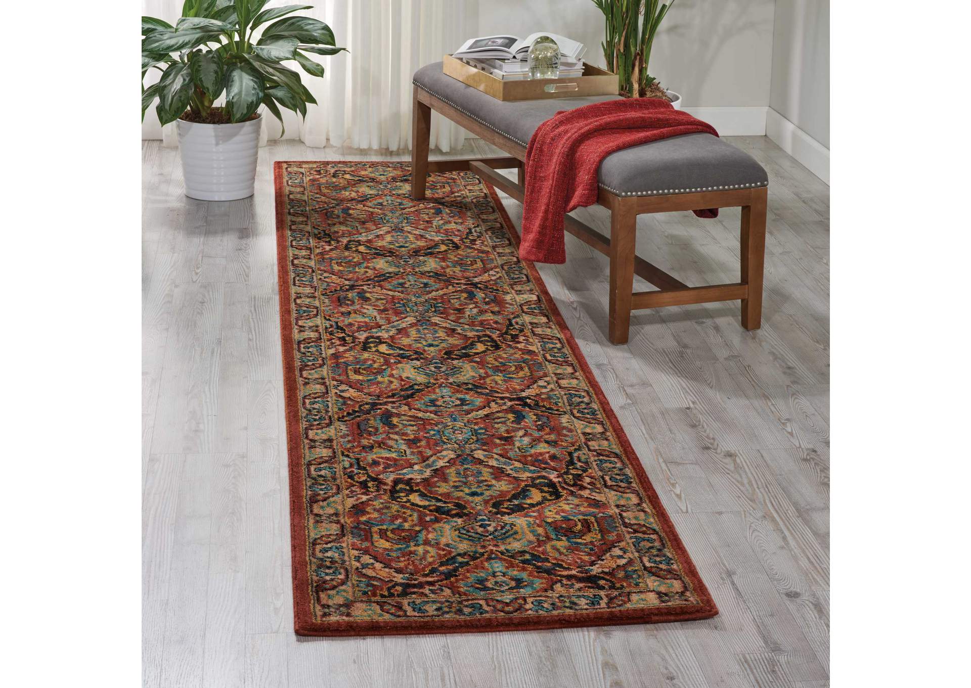 Nourison 2020 NR205 11' Runner Area Rug,Nourison