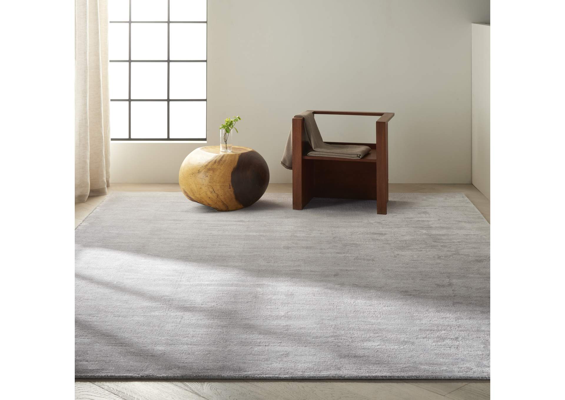 Calvin Klein Home Lunar LUN1 Black 8'x11' Rug,Nourison