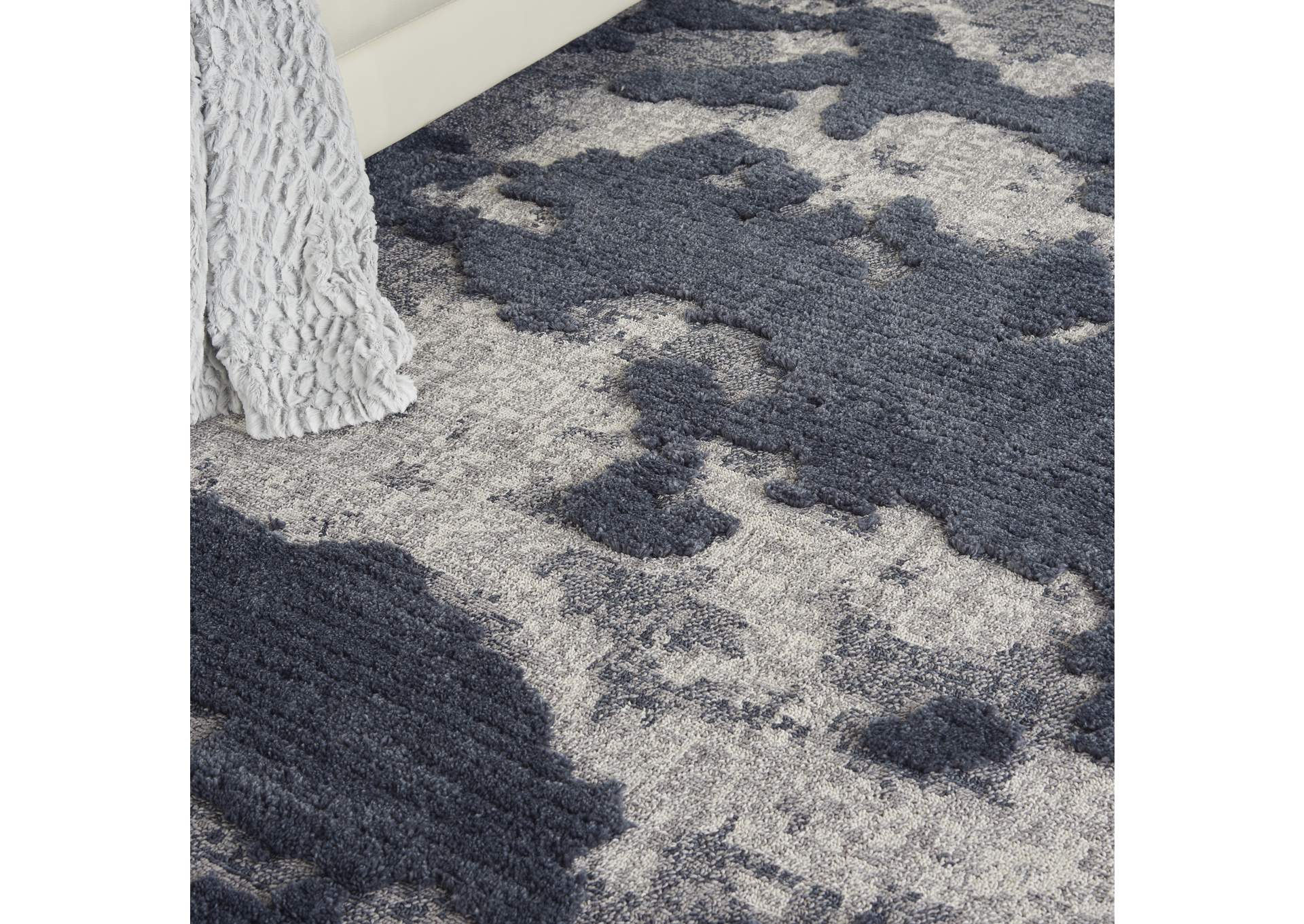 Nourison Zermatt 9' x 12' Grey Neutral Area Rug,Nourison