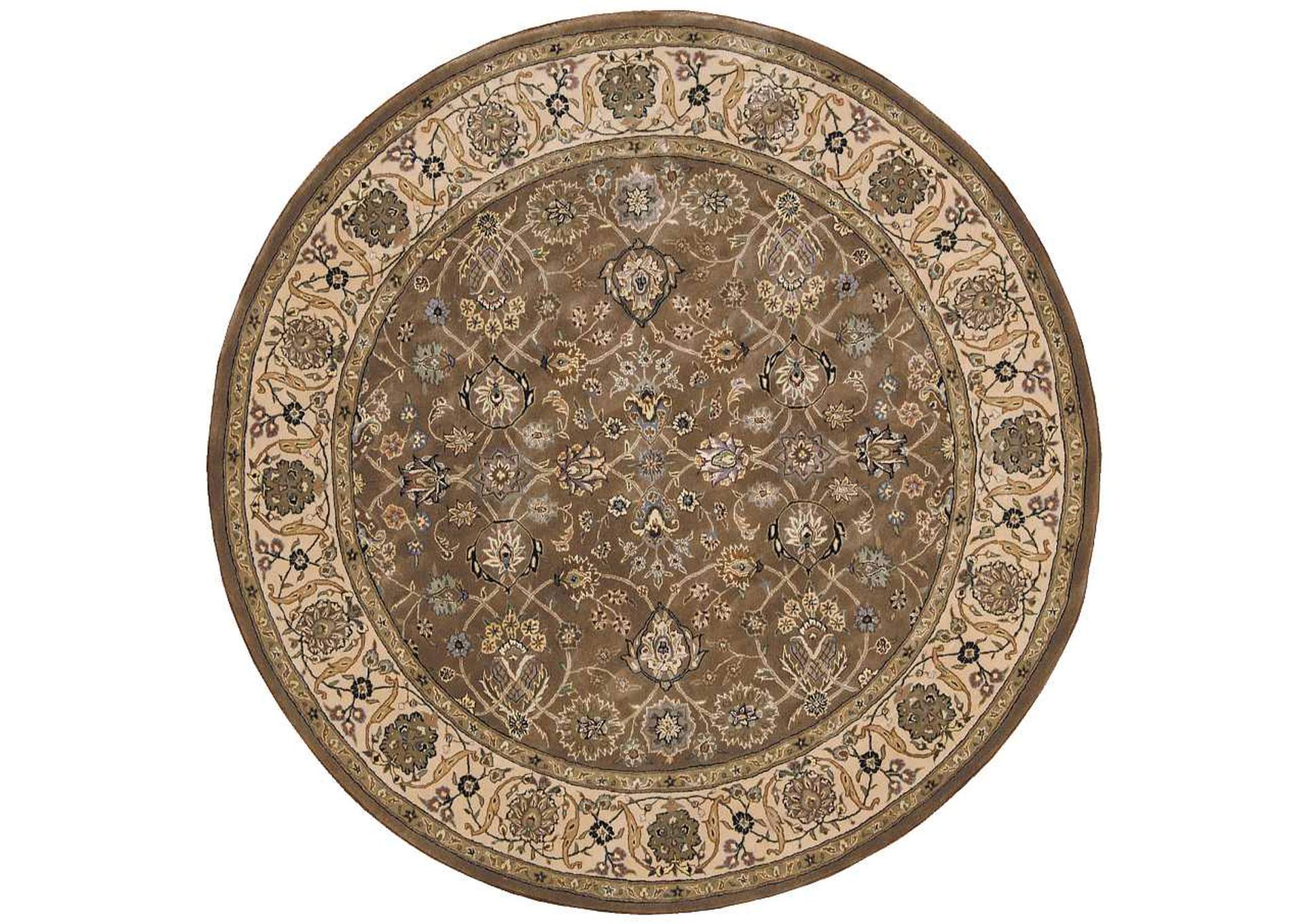 Nourison 2000 2091 Mushroom 6' Round Area Rug,Nourison