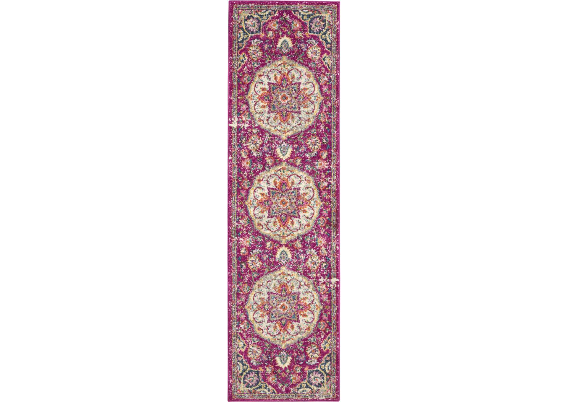 Nourison Passion Bohemian Pink Colored Area Rug,Nourison