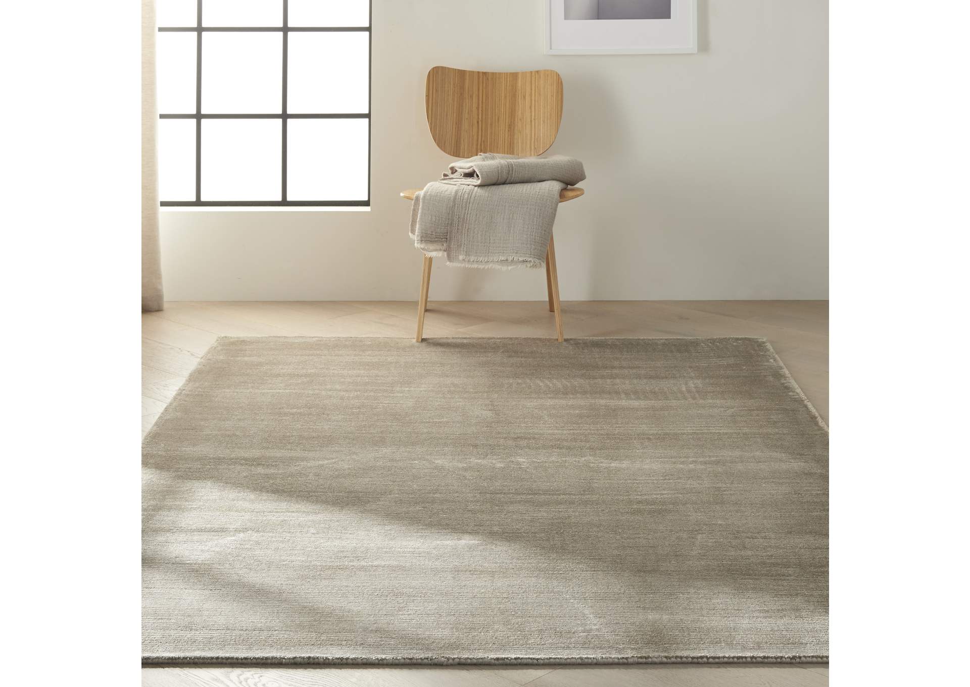 Calvin Klein Home Lunar LUN1 Grey 5'x8' Area Rug,Nourison