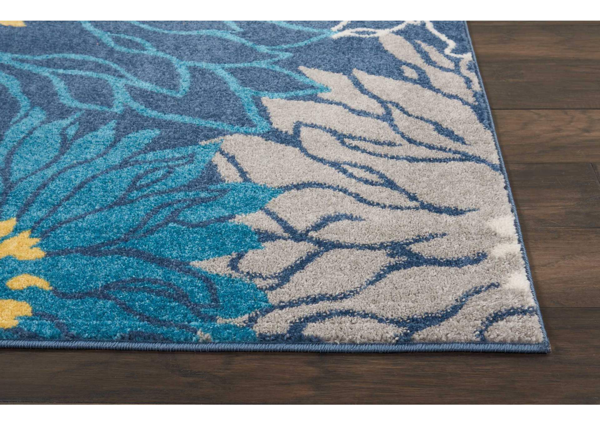 Nourison Passion PSN17 Blue 8'x10' Large Rug,Nourison