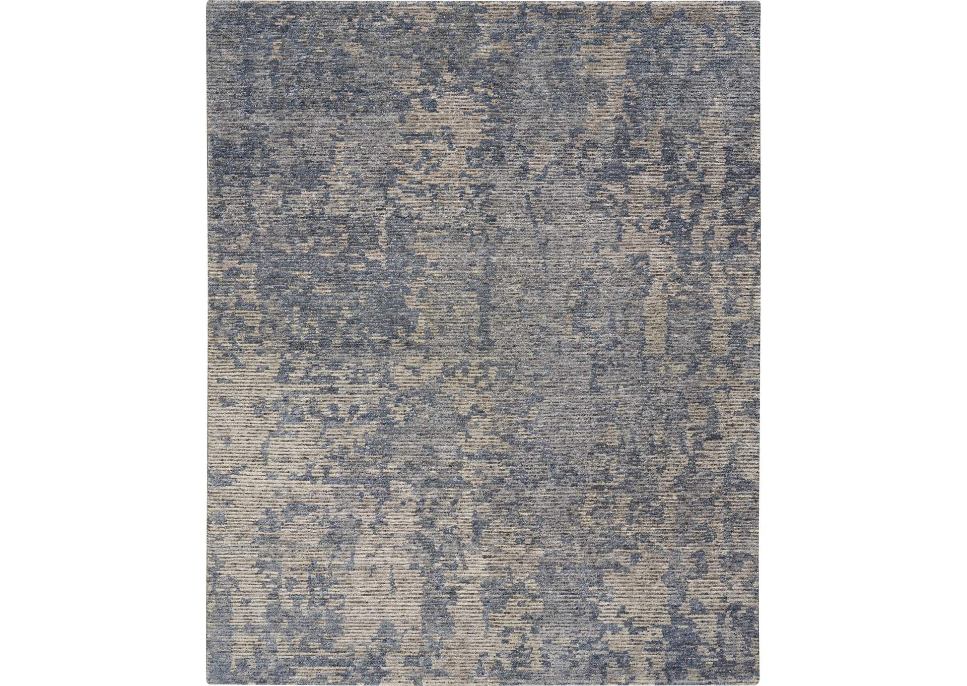 Nourison Ellora ELL04 Grey 8'x10' Large Handmade Rug,Nourison