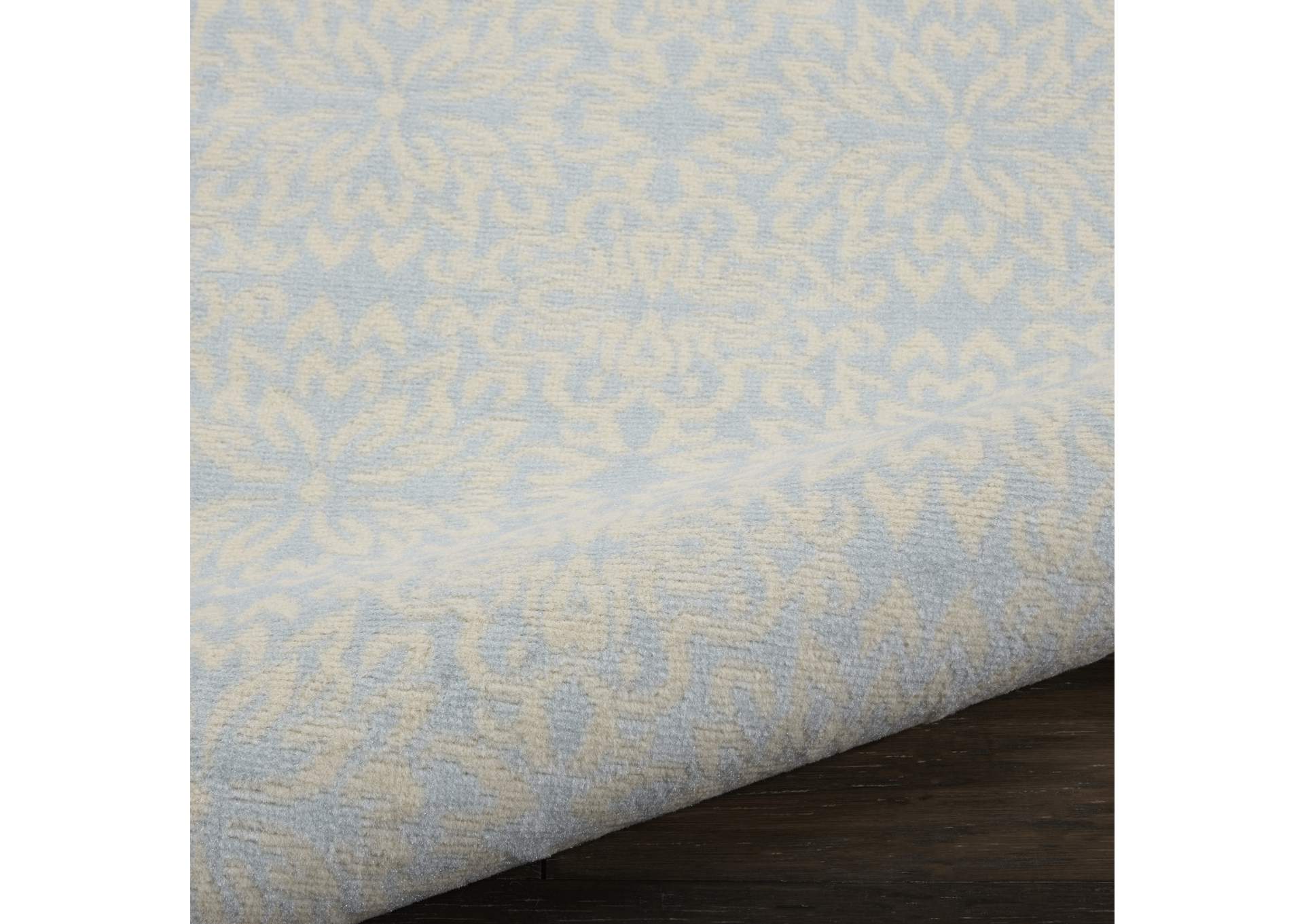 Nourison Jubilant 2' x 4' Small Light Blue Floral Area Rug,Nourison