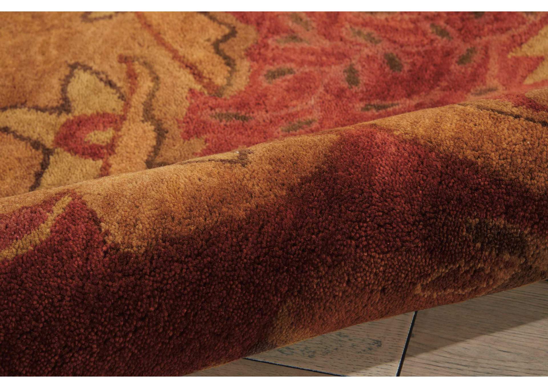 Nourison Jaipur JA43 Red Multicolor 6' Round Area Rug,Nourison