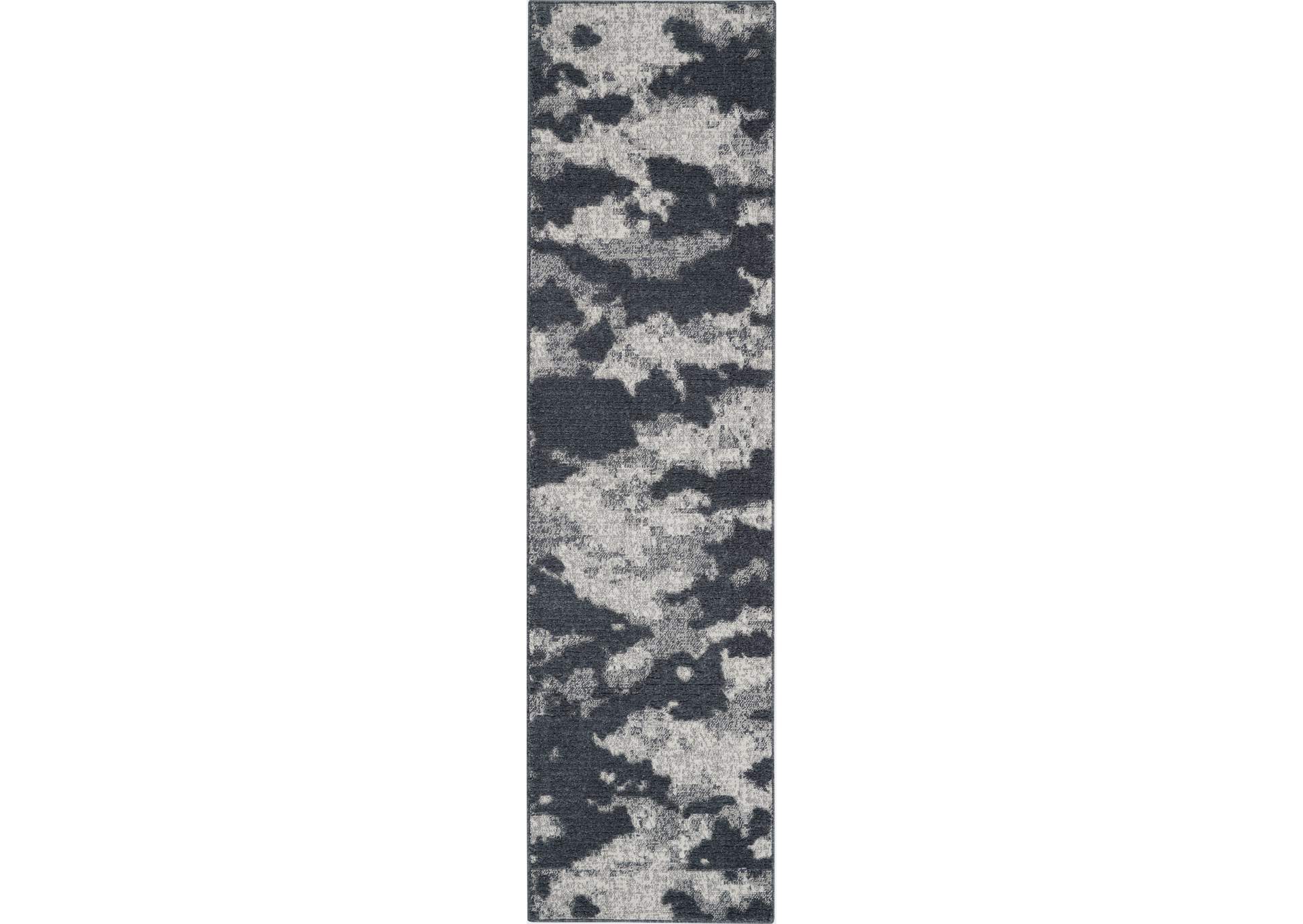 Nourison Zermatt 8' Runner Grey Neutral Area Rug,Nourison