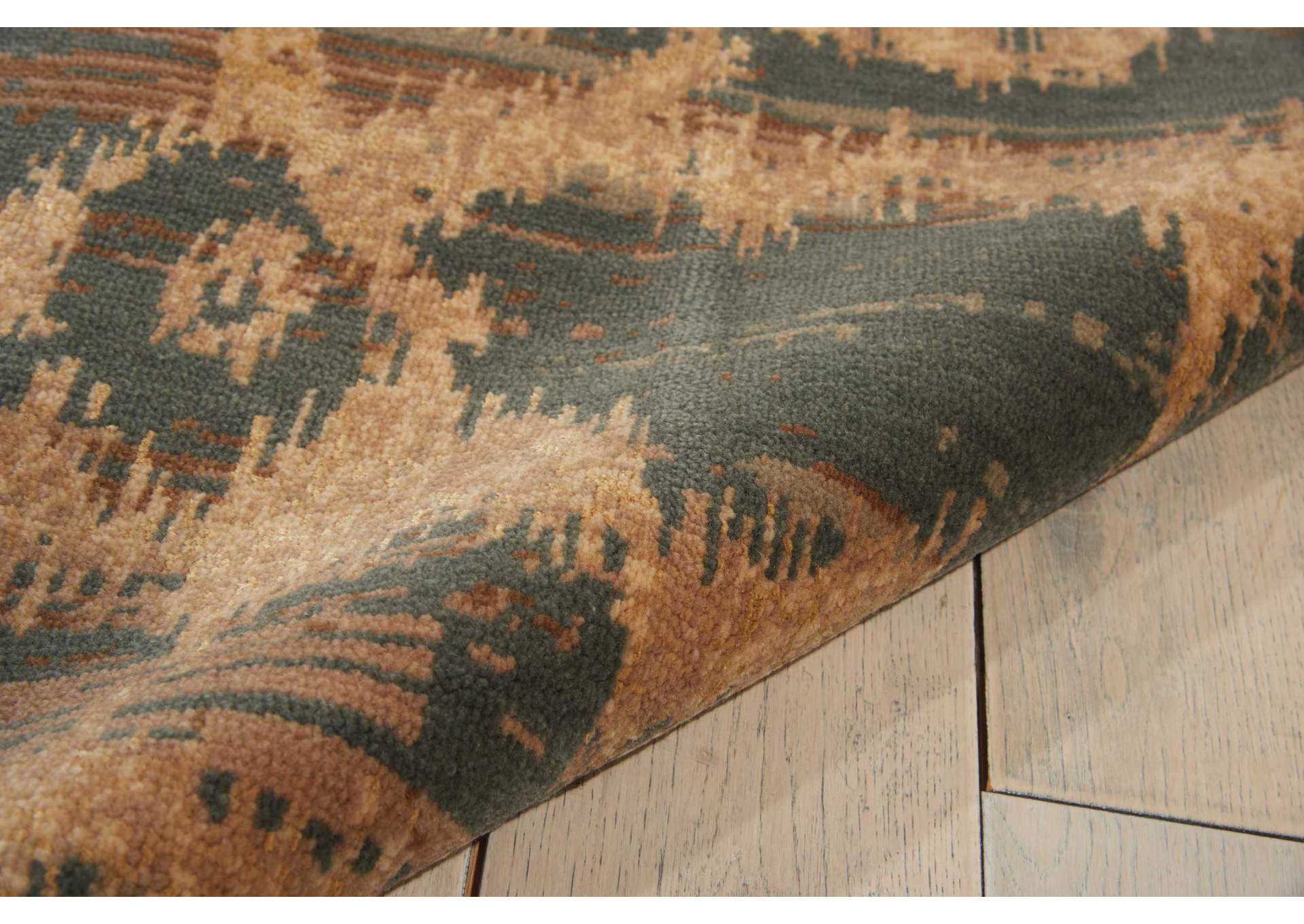 Nourison Silken Allure SLK10 Blue 5'x8' Area Rug,Nourison