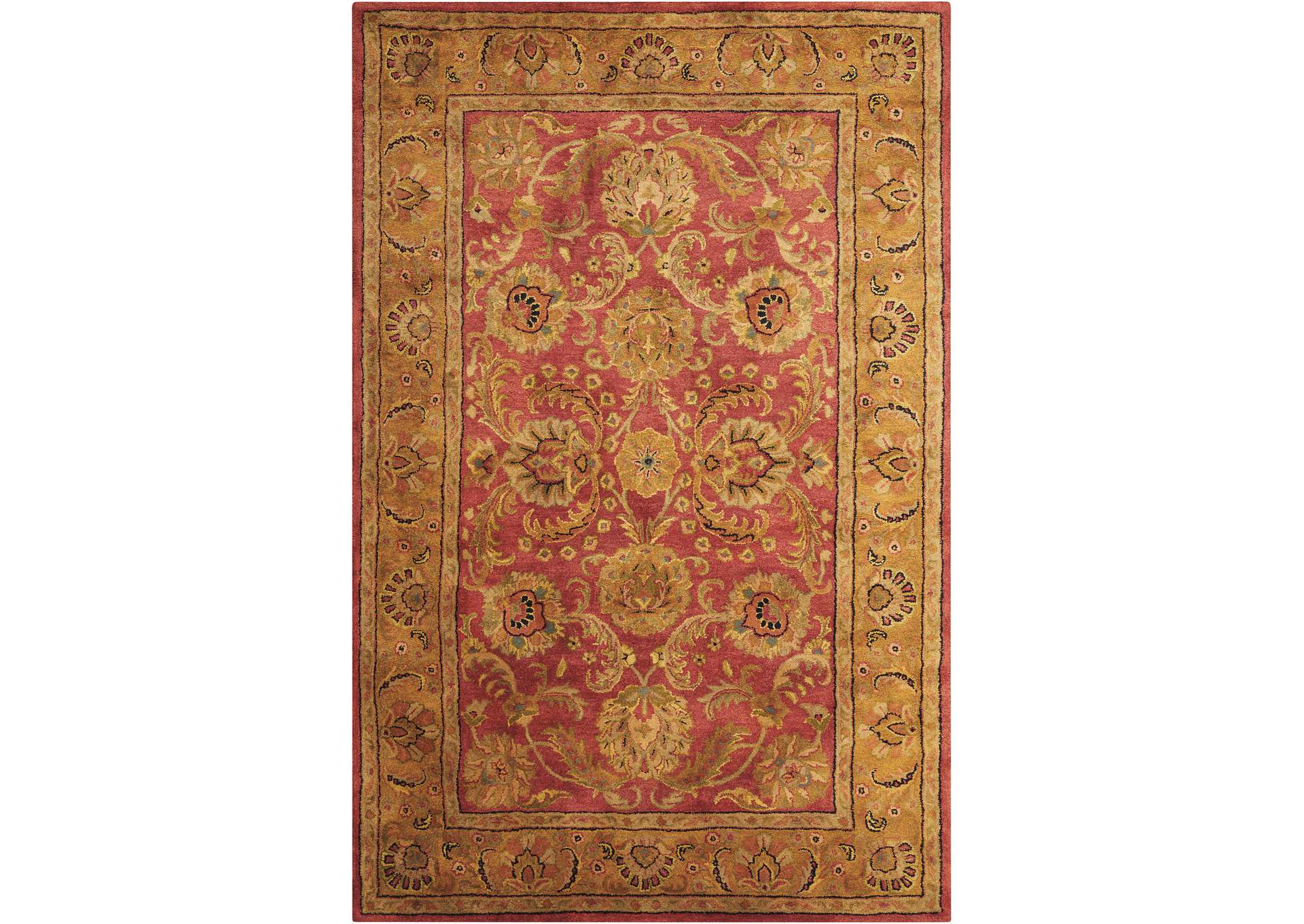 Nourison Jaipur JA17 Red Multicolor 4'x6' Area Rug,Nourison