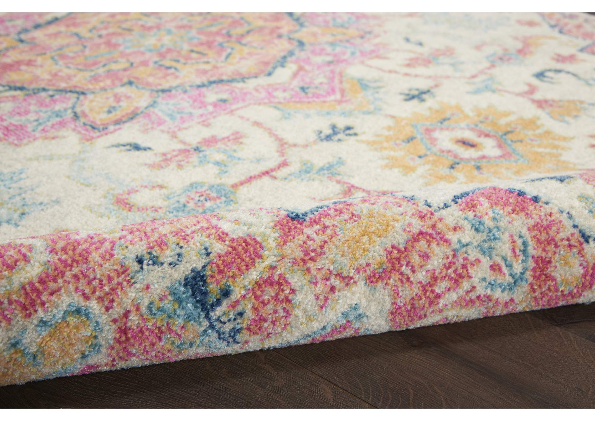 Nourison Passion 7' x 10' Ivory, Pink Bohemian Area Rug,Nourison