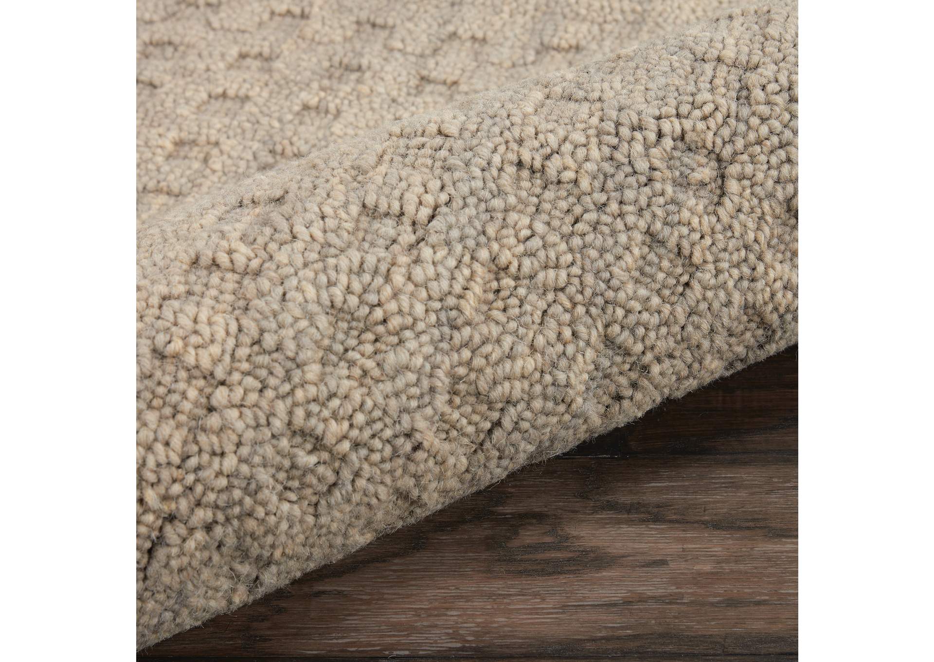 Nourison Marana MNN01 Taupe 8' Runner Wool Hallway Rug,Nourison