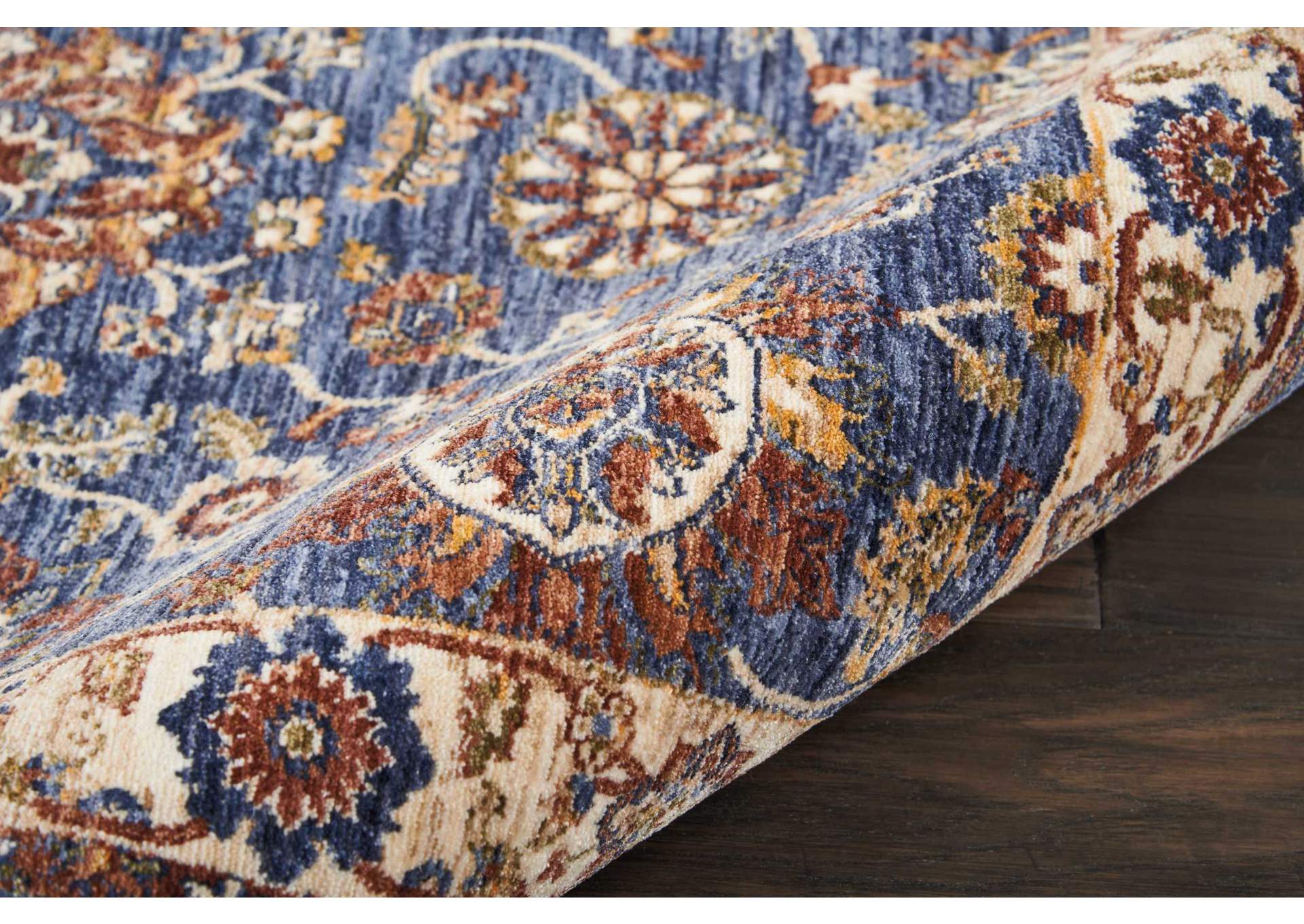 Nourison Lagos LAG04 Blue Multicolor 3'x5' Area Rug,Nourison