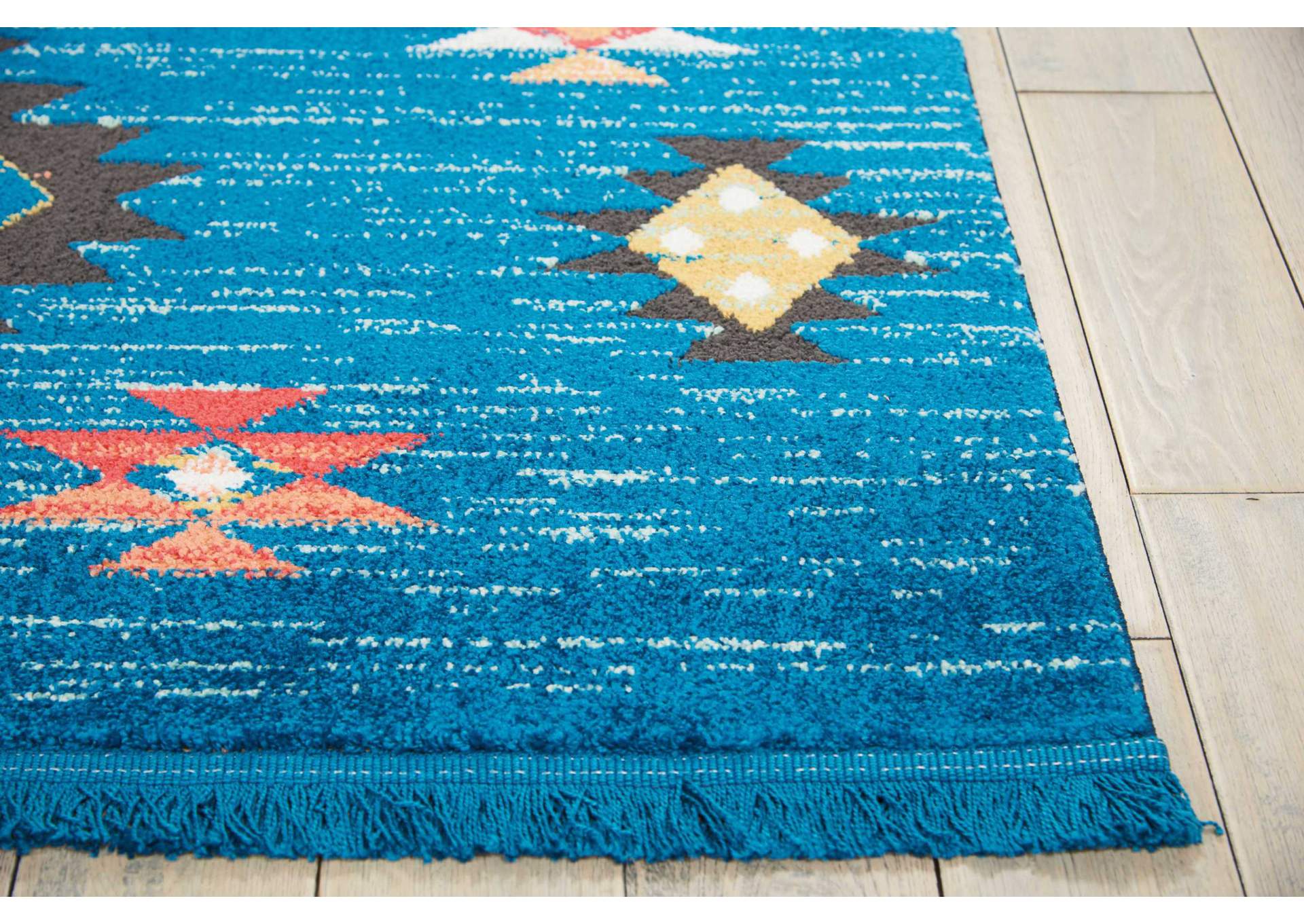 Nourison South Western NAV07 Blue 5'x8' Area Rug,Nourison