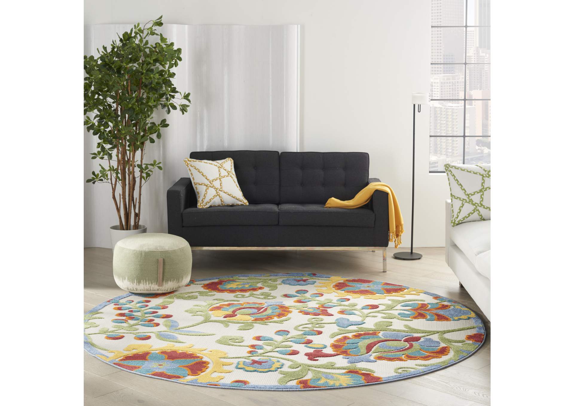 Nourison Aloha 8' Round Area Rug,Nourison