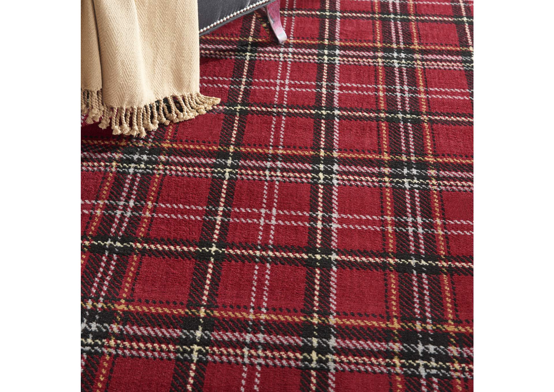 Nourison Grafix GRF03 Red 6'x9' Area Rug,Nourison