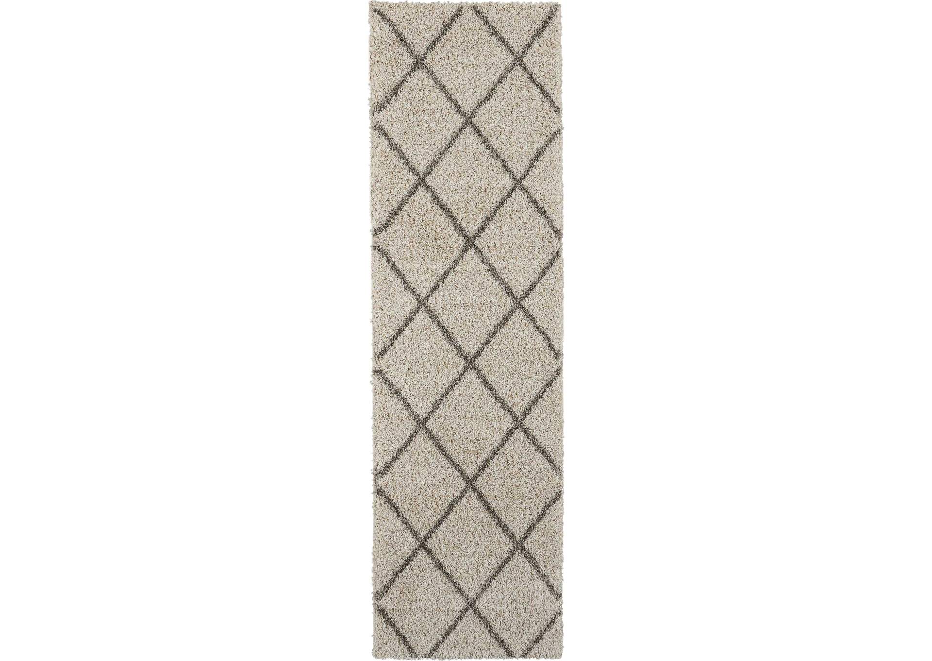 Nourison Brisbane BRI03 Beige 8' Runner Hallway Rug,Nourison
