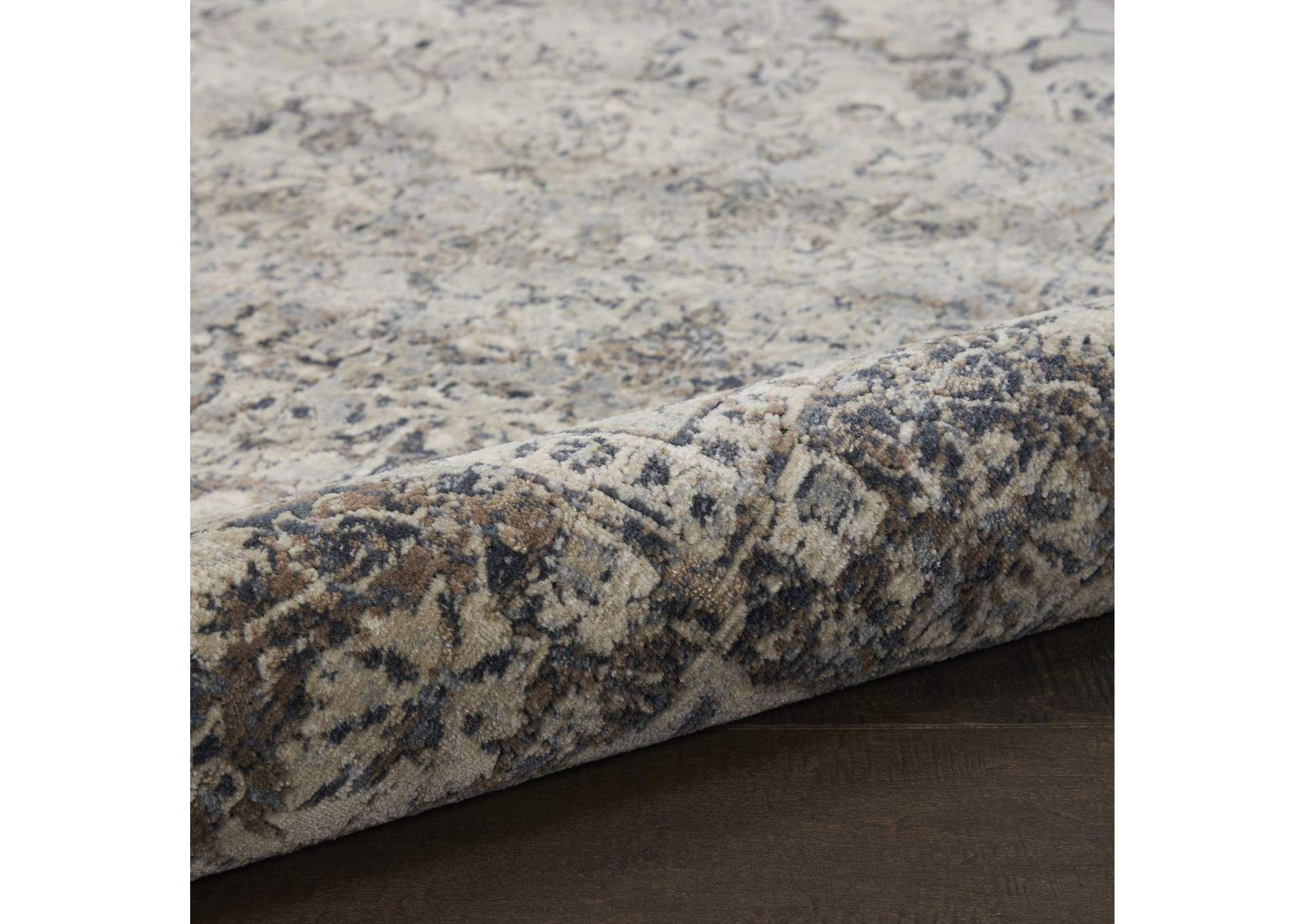 kathy ireland Home Malta MAI03 Grey 9'x12' Rug,Nourison