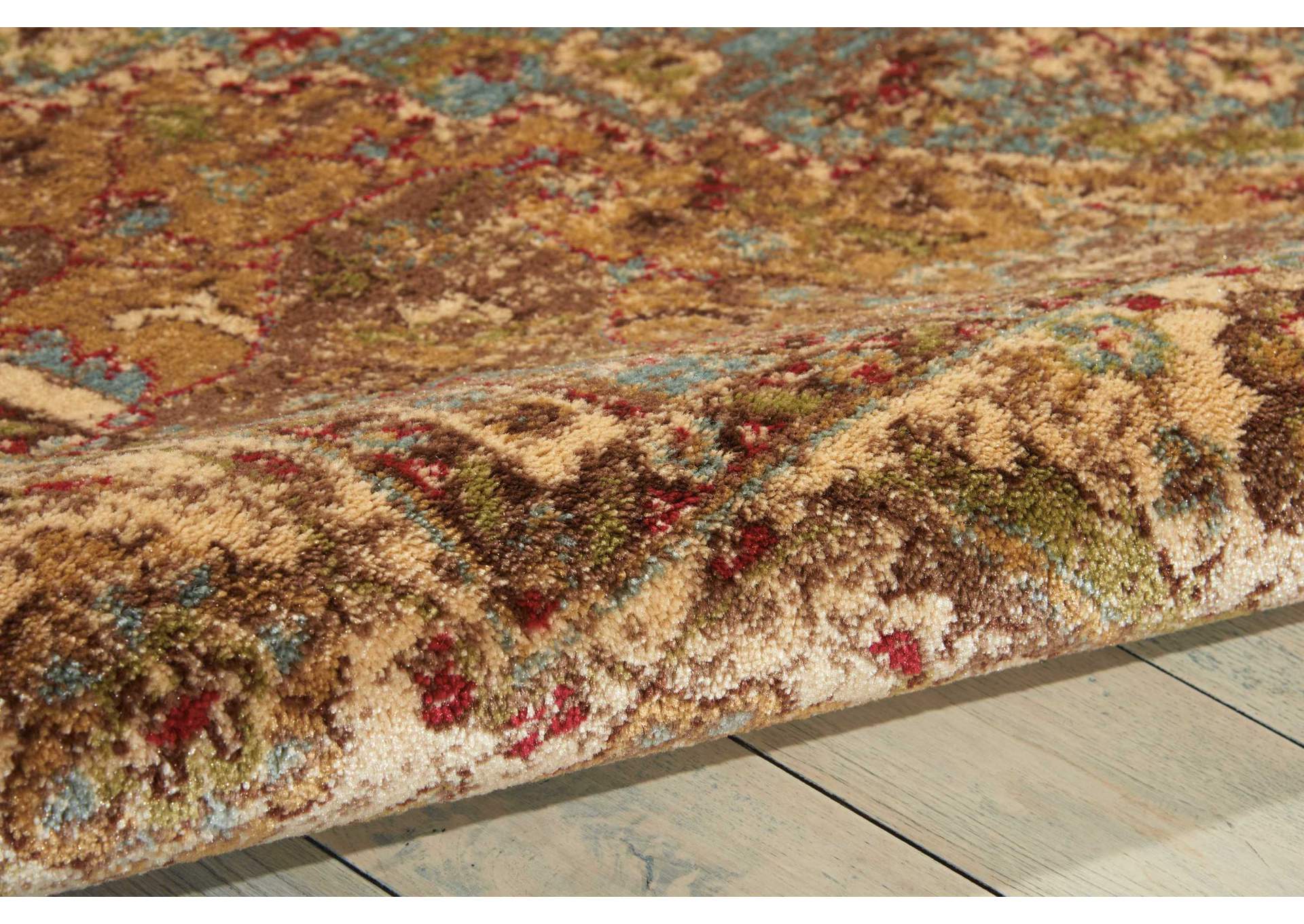 Nourison Delano DEL05 Blue 4'x6' Area Rug,Nourison