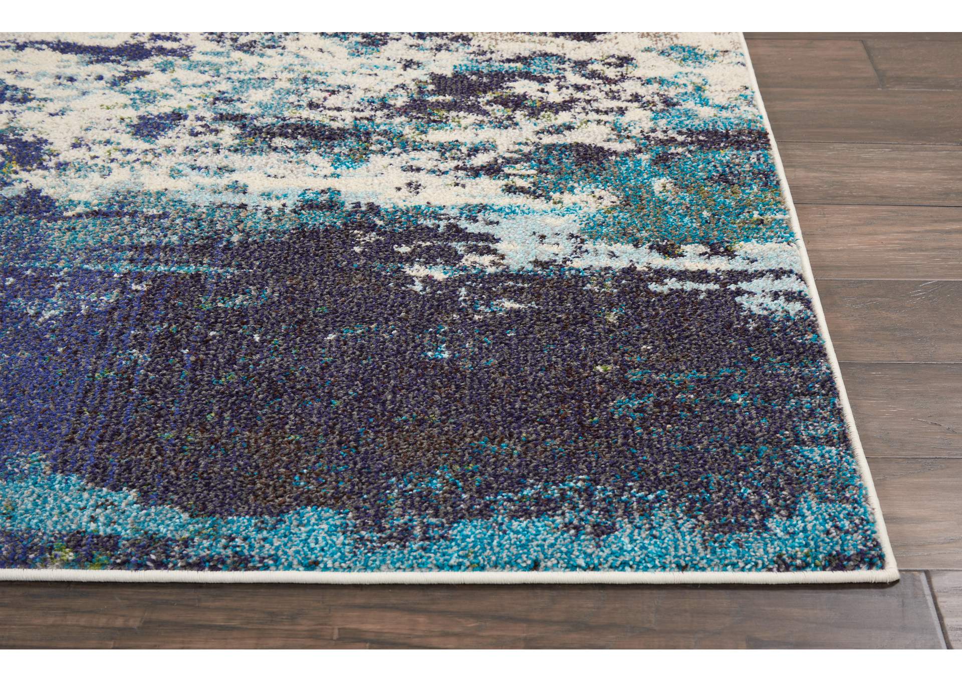 Nourison Celestial CES02 Blue and White 8'x11' Oversized Rug,Nourison