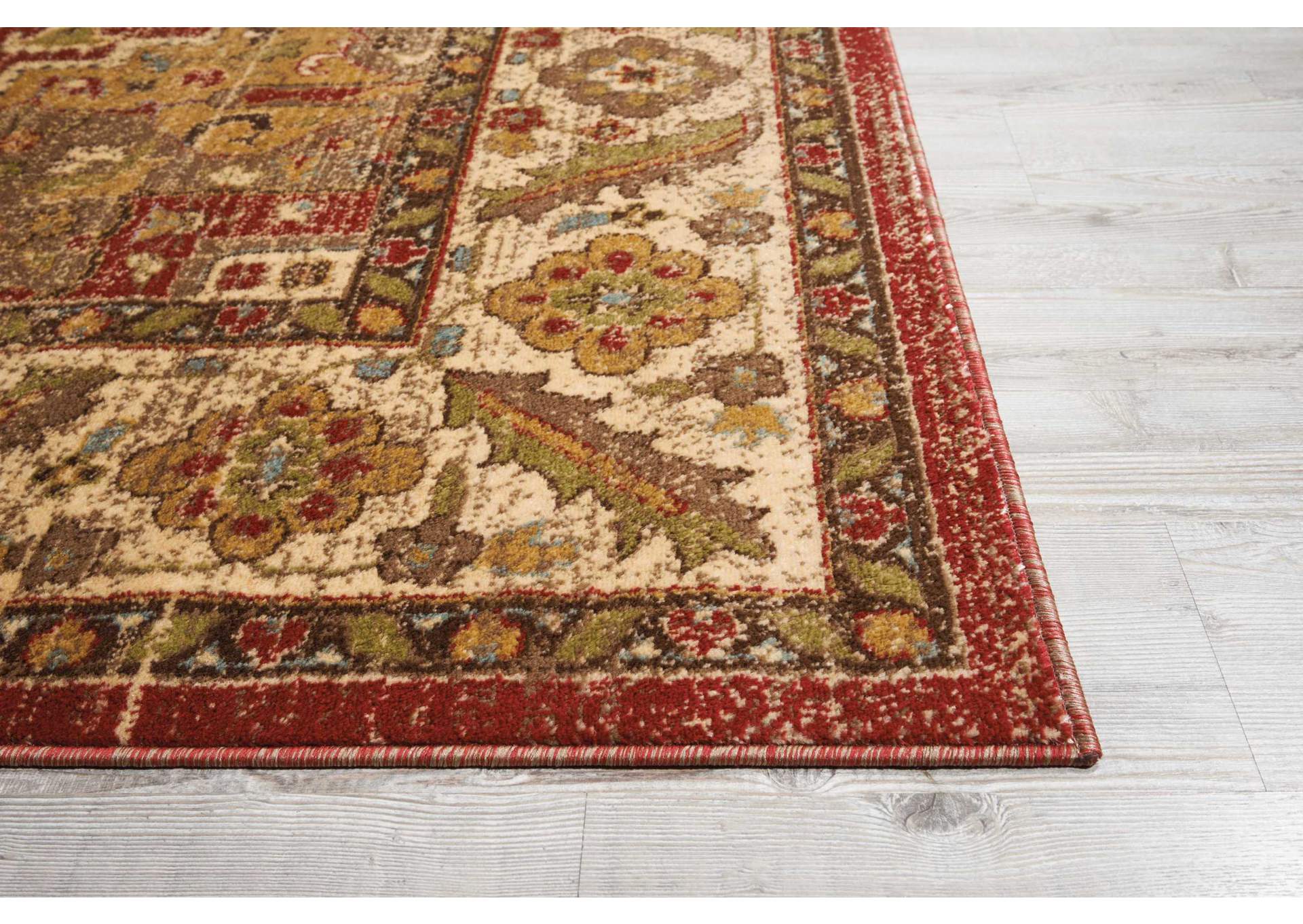 Nourison Delano DEL05 Red 8'x11' Rug,Nourison