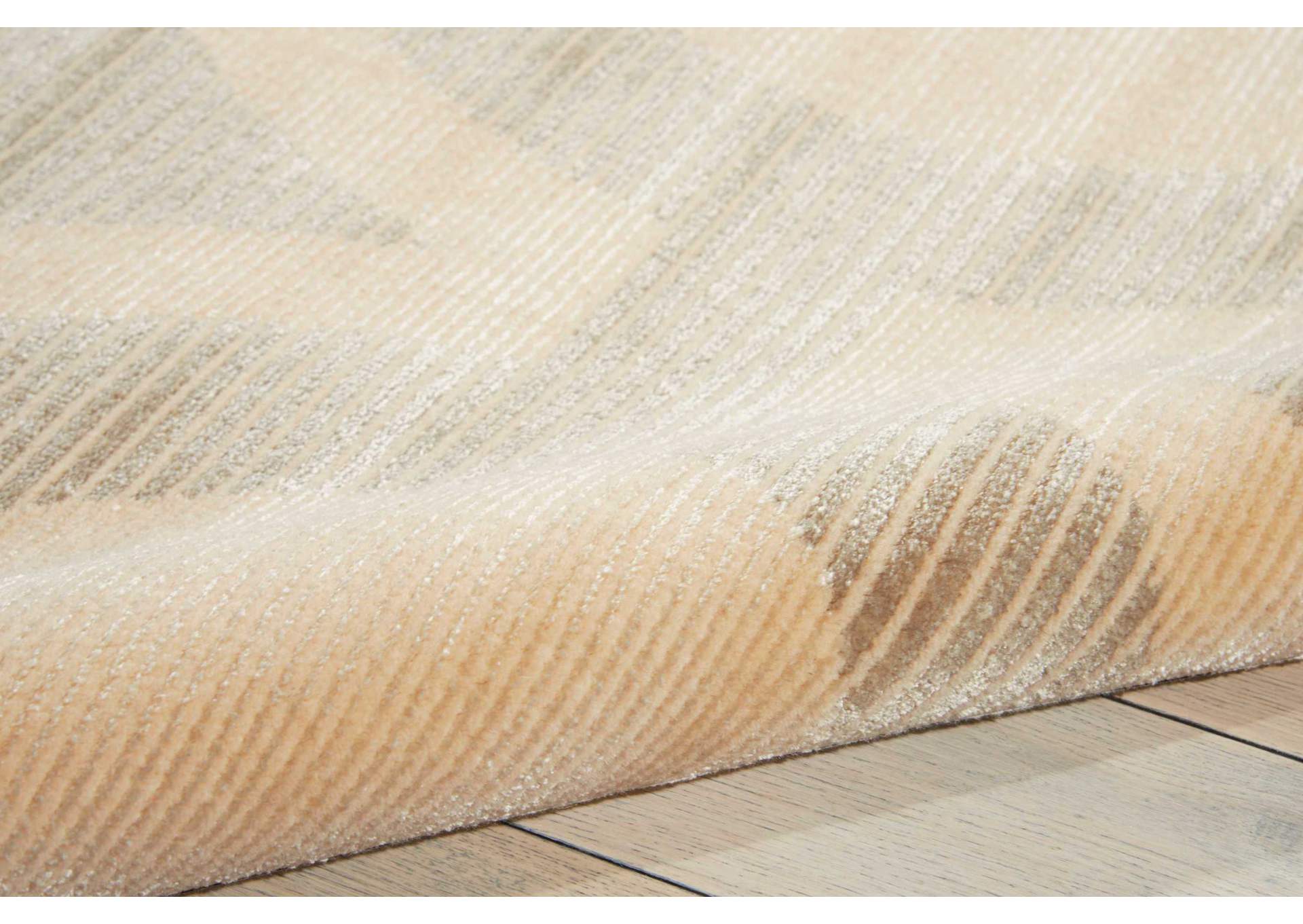 Nourison Luminance LUM01 Beige and White 9'x13' Rug,Nourison