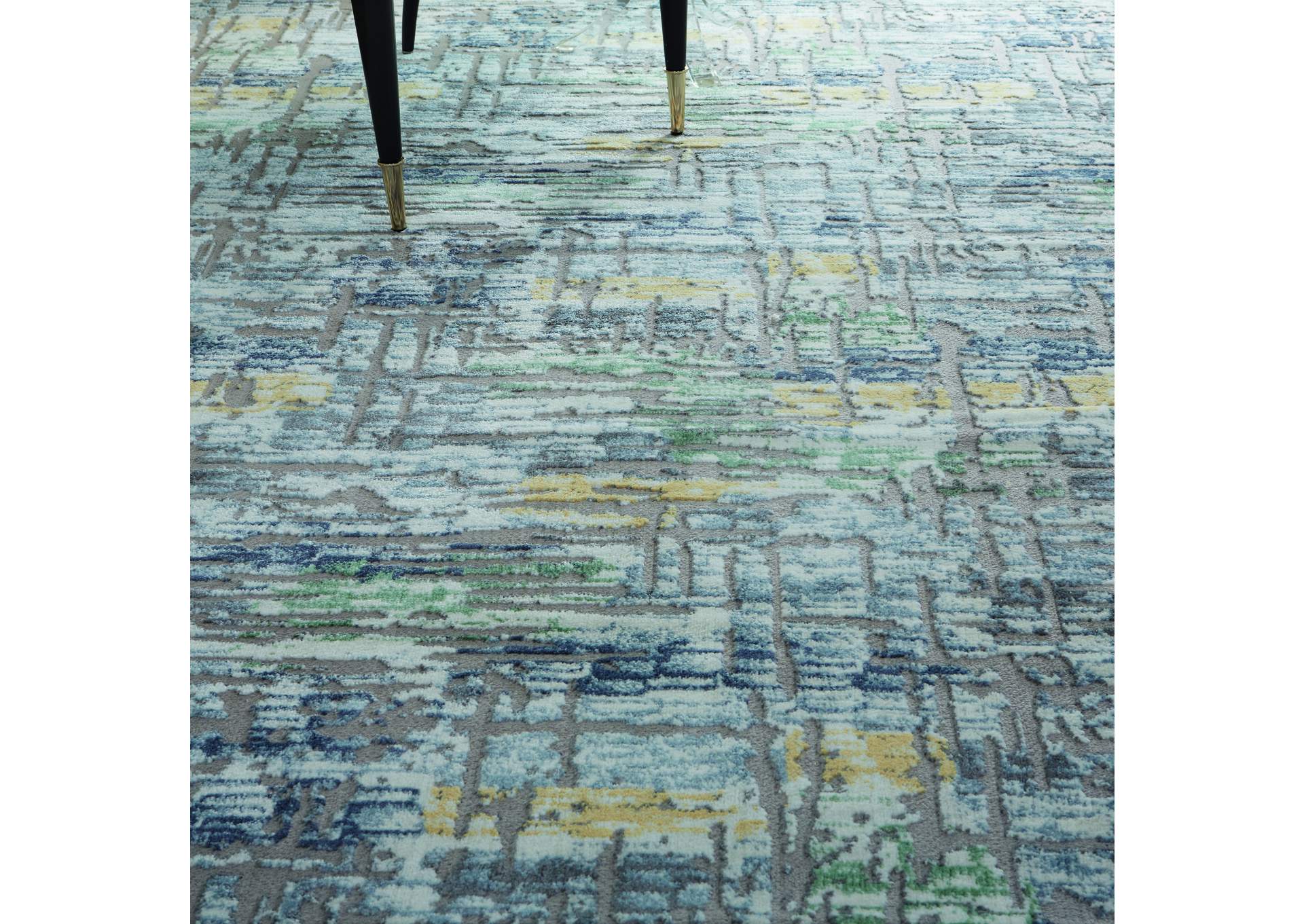 Nourison Urban Chic URC01 Grey Multicolor 8'x10' Large Rug,Nourison