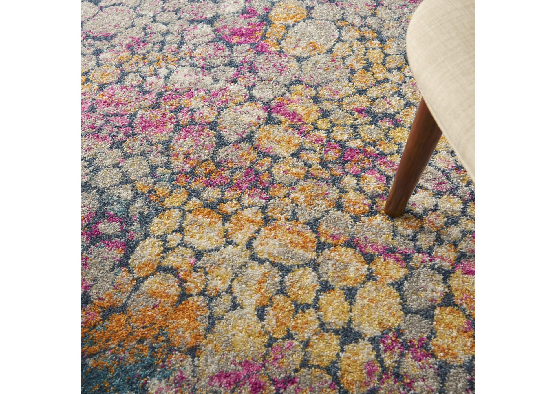 Nourison Passion 4'x6' Yellow Multicolor Area Rug,Nourison