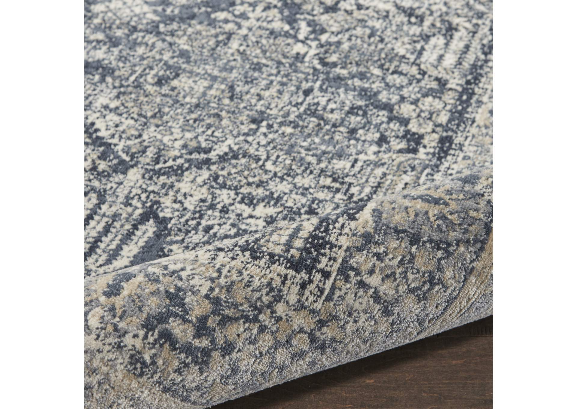 Malta by kathy ireland Home MAI12 Navy/Ivory 4'x6' Area Rug,Nourison