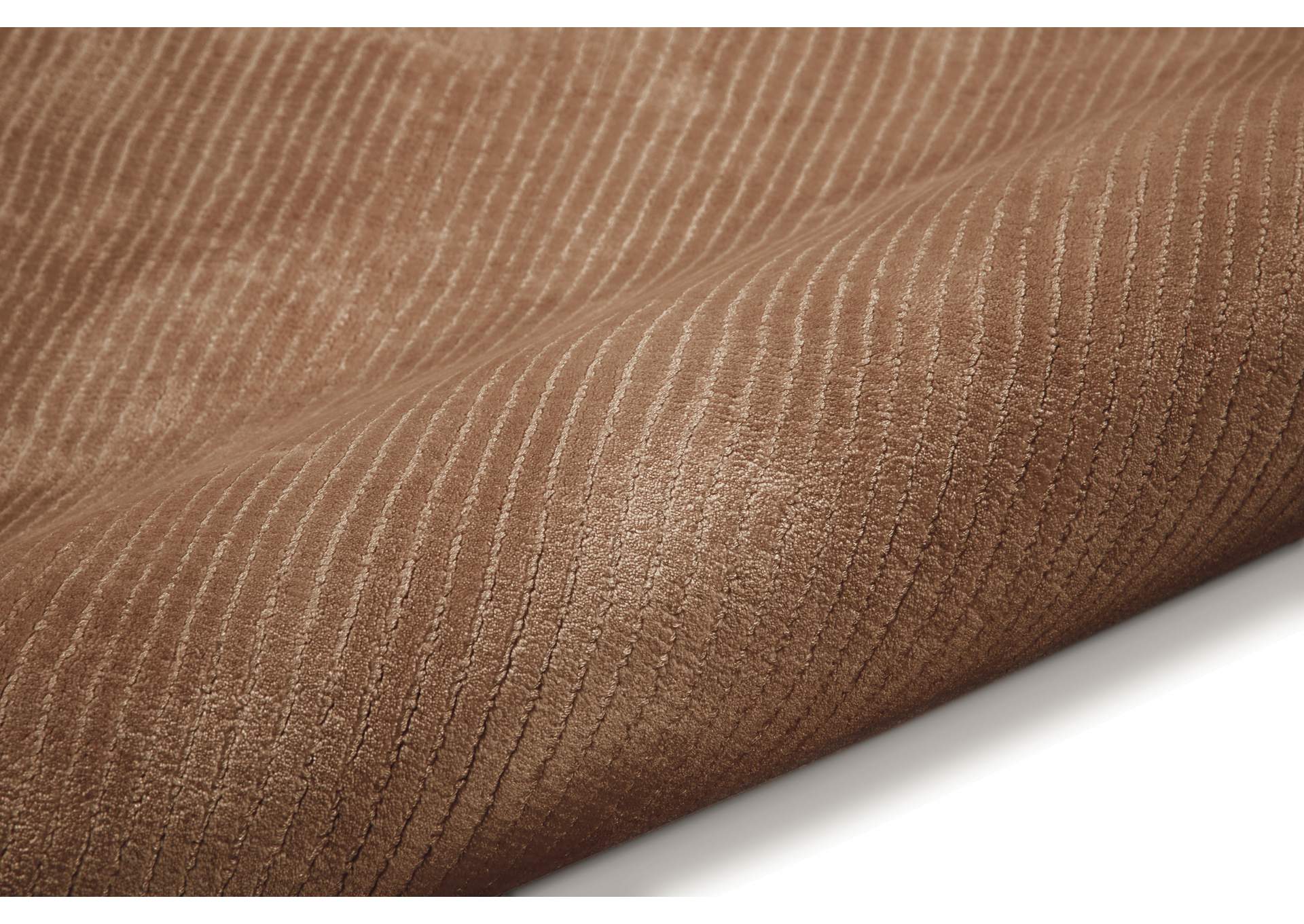 Calvin Klein Home Lunar LUN1 Brown 8' Runner Hallway Rug,Nourison