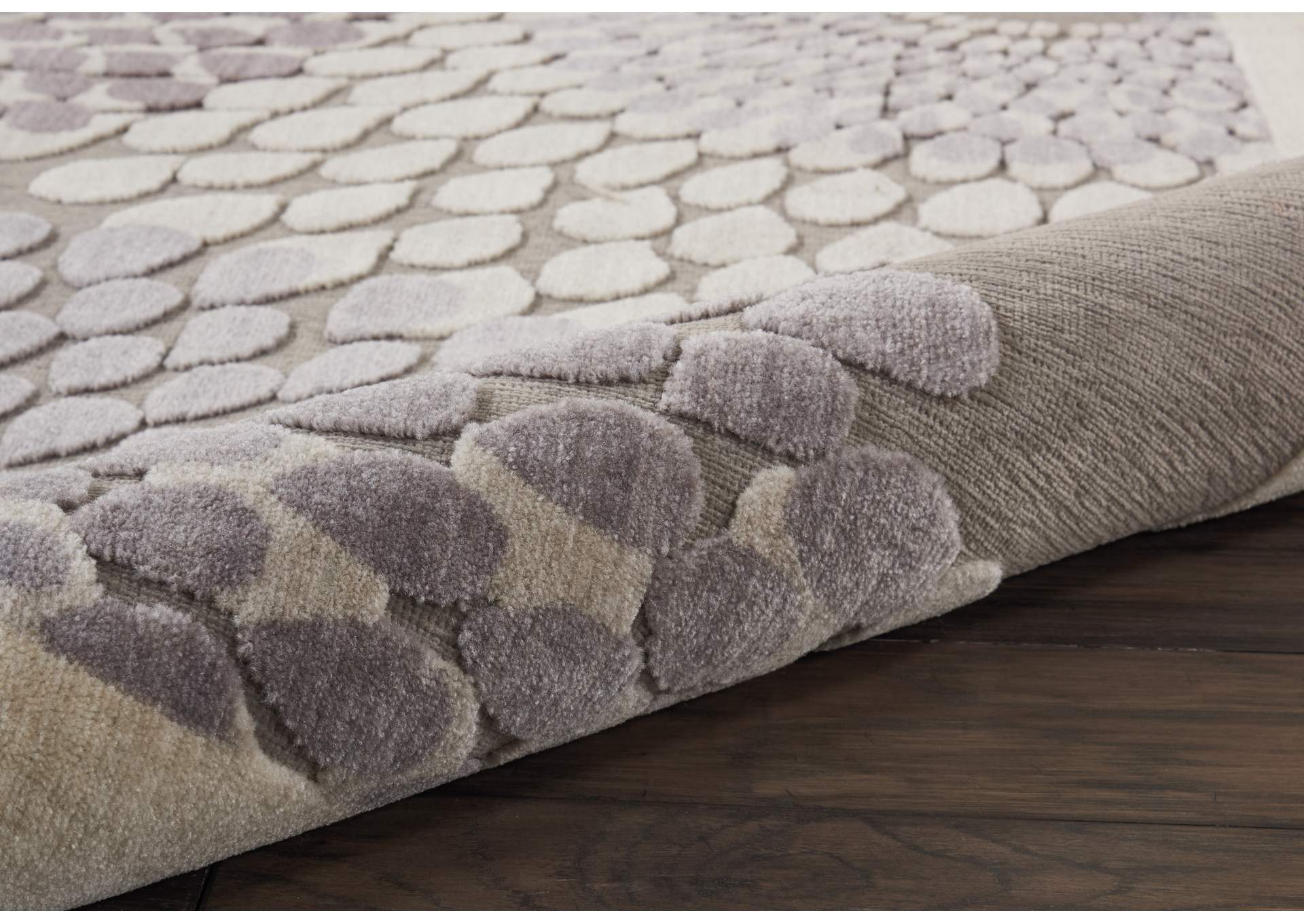 Nourison Graphic Illusions GIL04 Grey 8'x11' Rug,Nourison